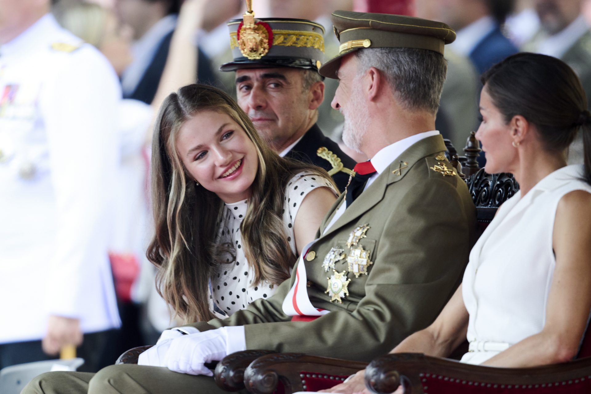 Ejercicios con fusil y otros aprendizajes para Leonor en la Academia Militar