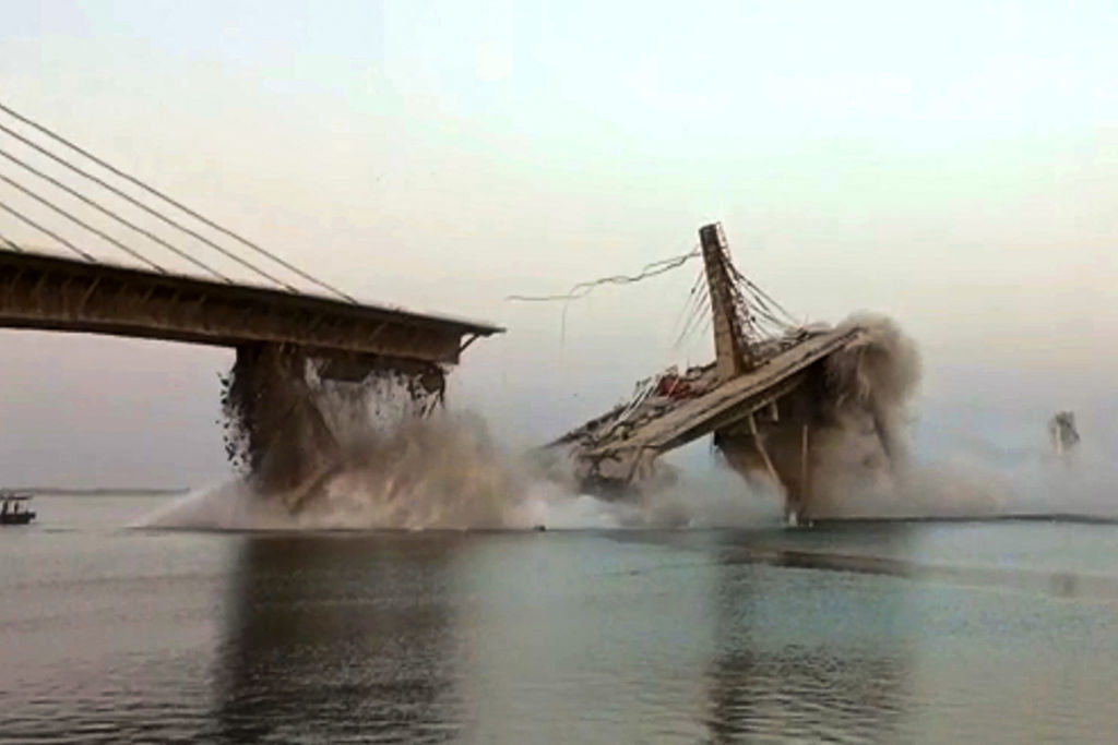 Bridge collapse in June 