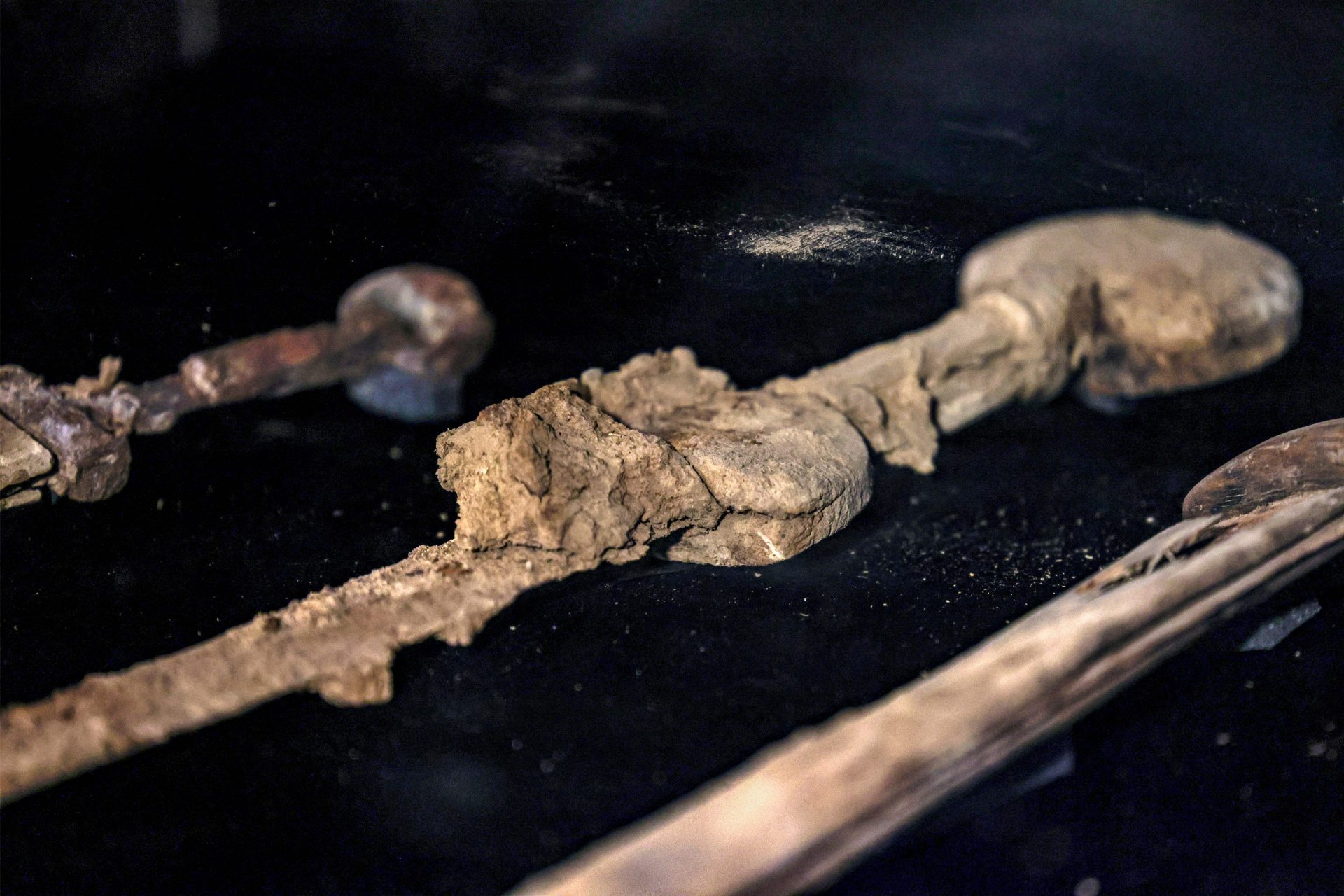 Four of the most well-preserved Roman swords have been unearthed