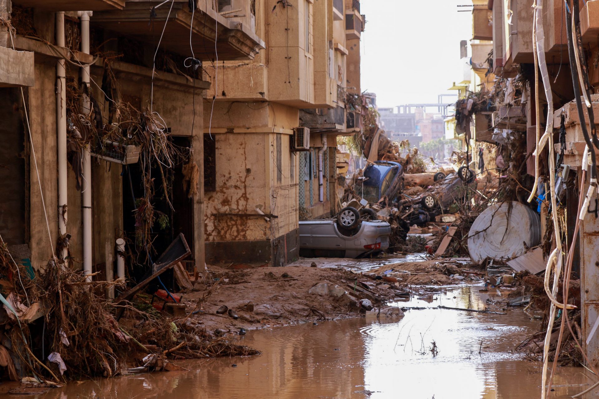 Die Stadt Derna war am stärksten betroffen 