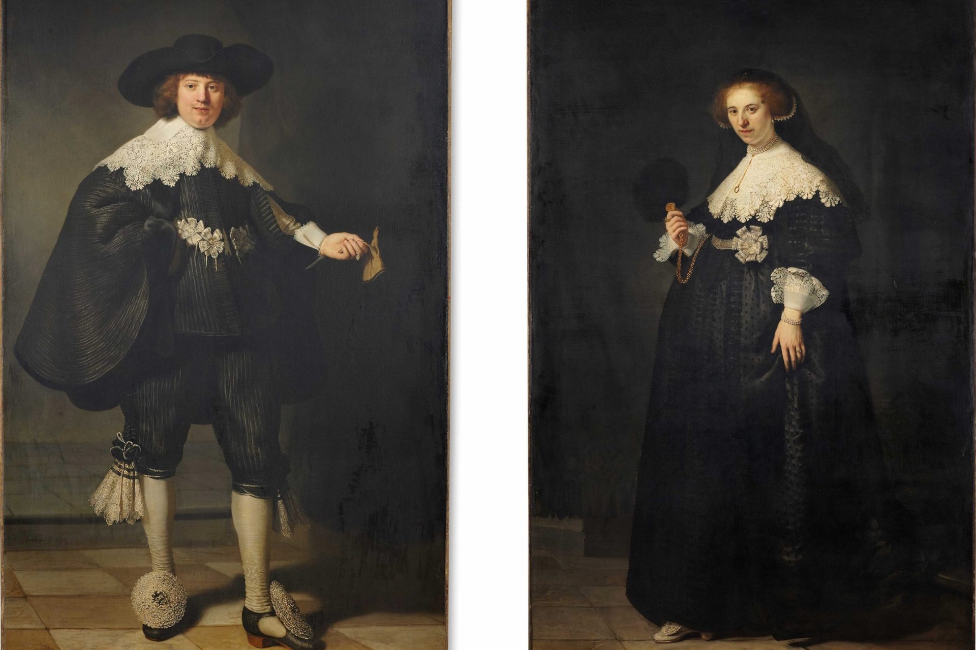 Portraits of Maerten Soolmans and Oopjen Coppit, Rembrandt 