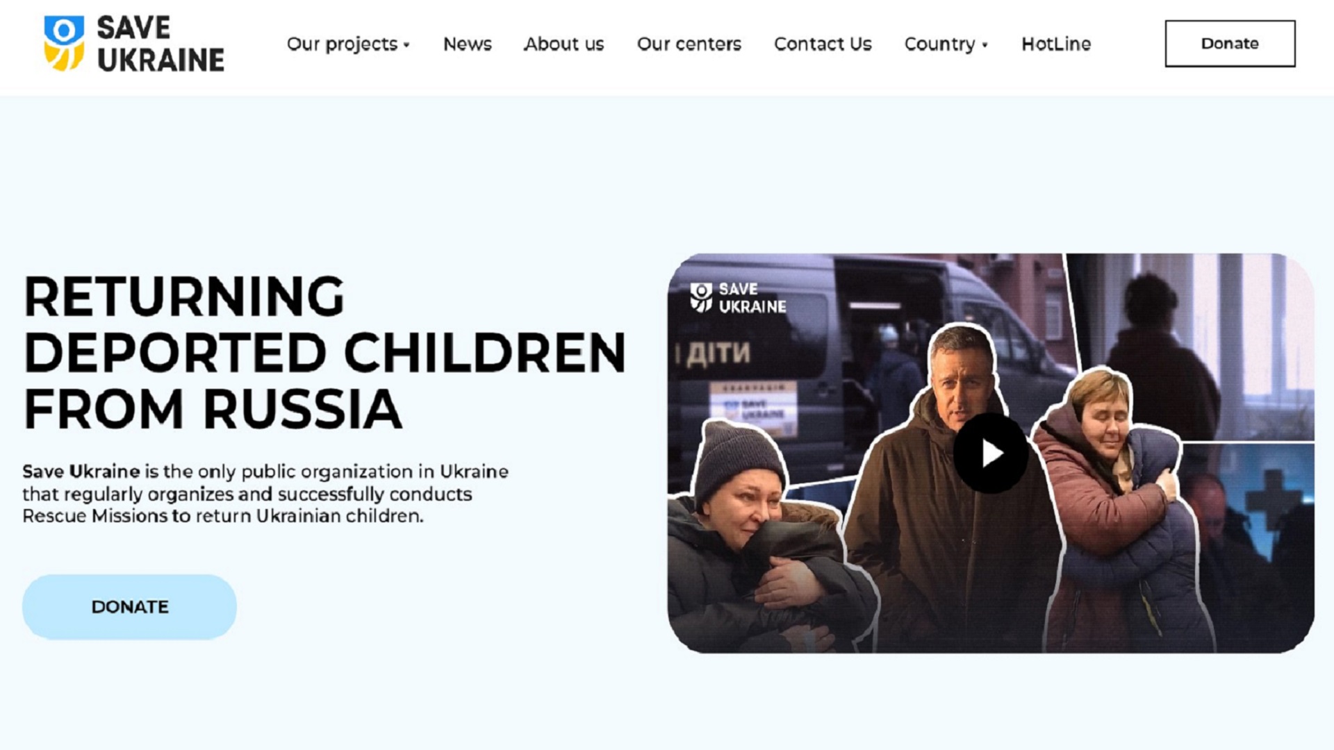NGO Save Ukraine help Liza's mother get her daughter back