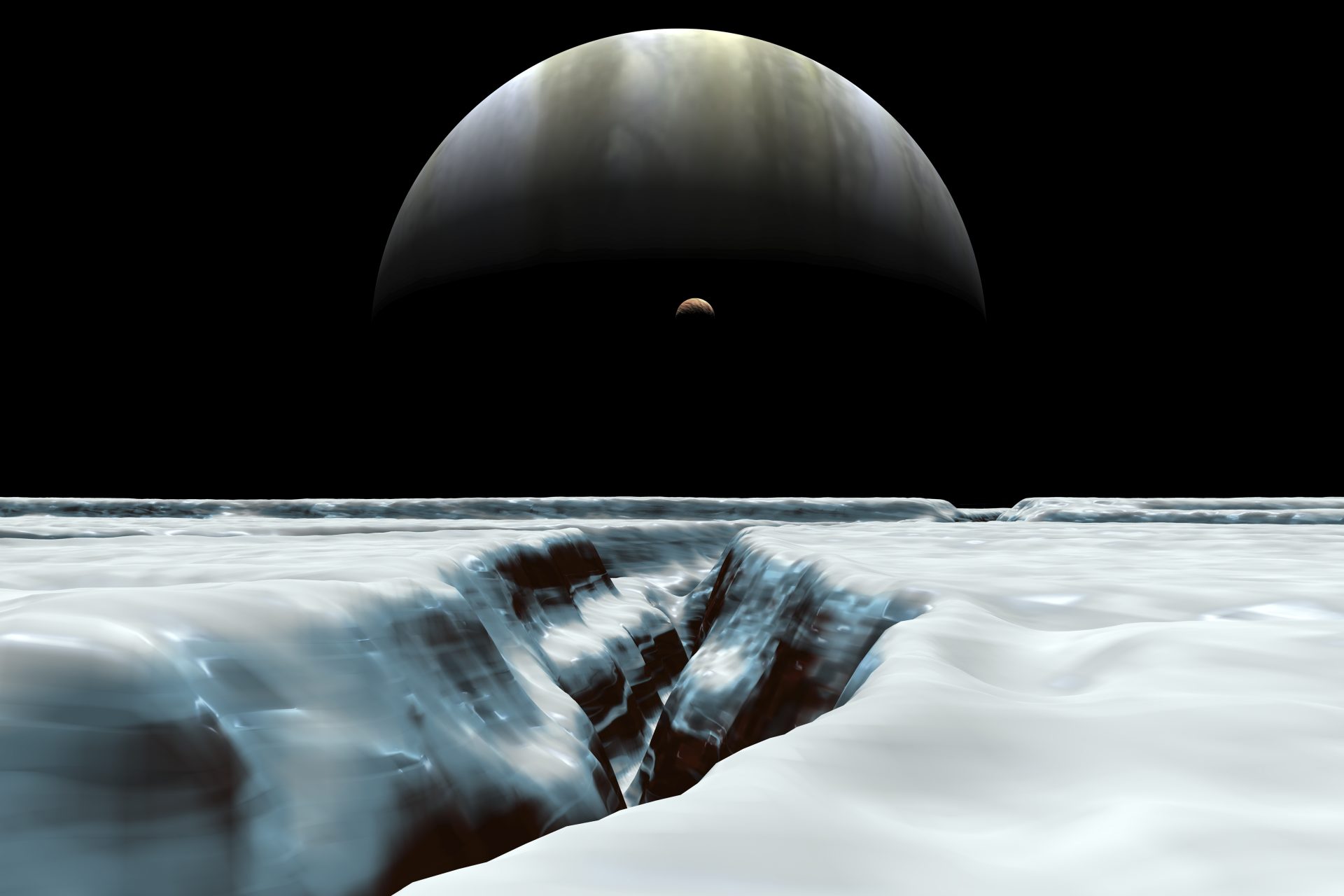 Dióxido de carbono na lua Europa