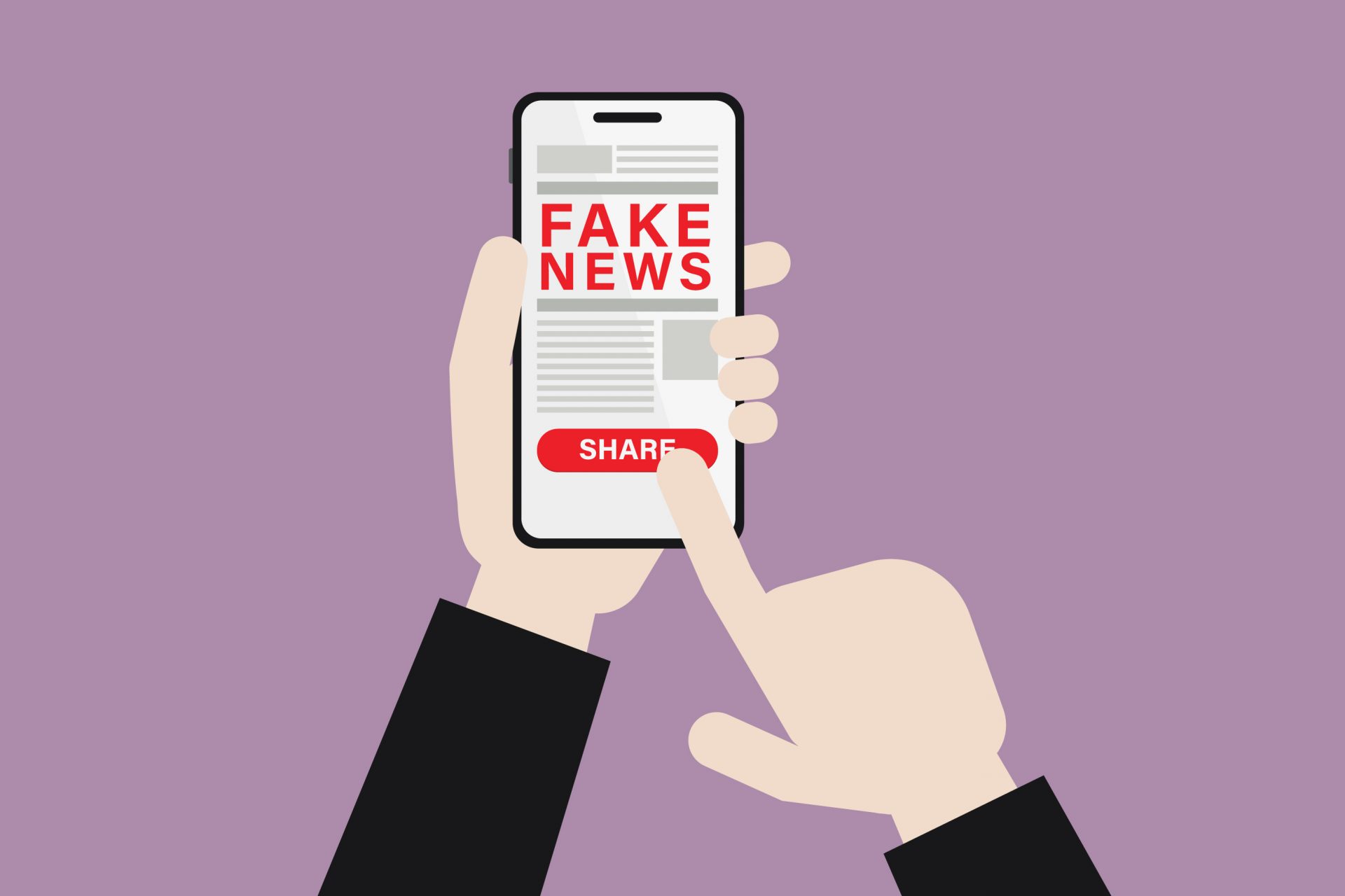 Fake news flooding social media 