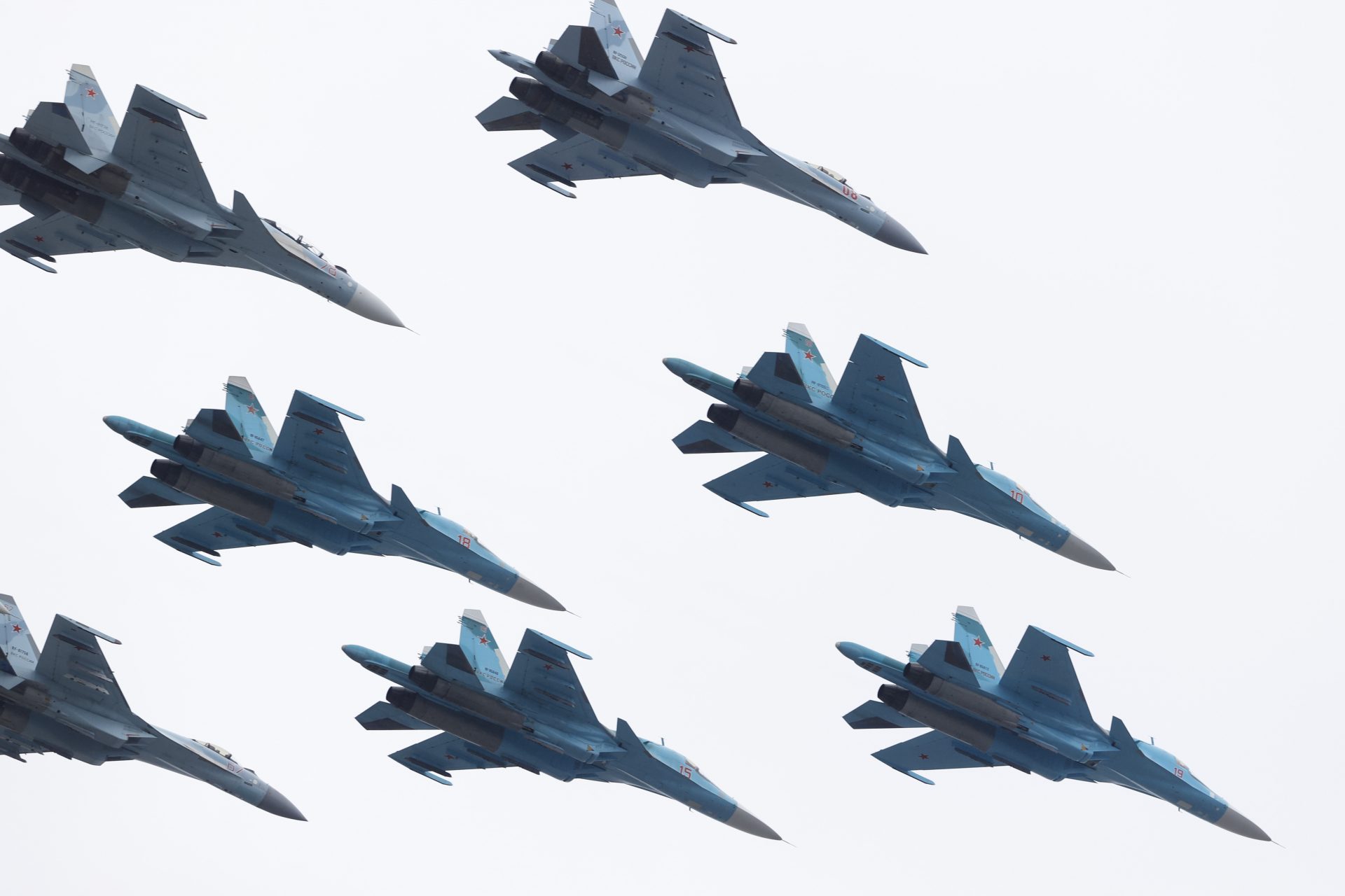 The Su-57 and Su-35S 