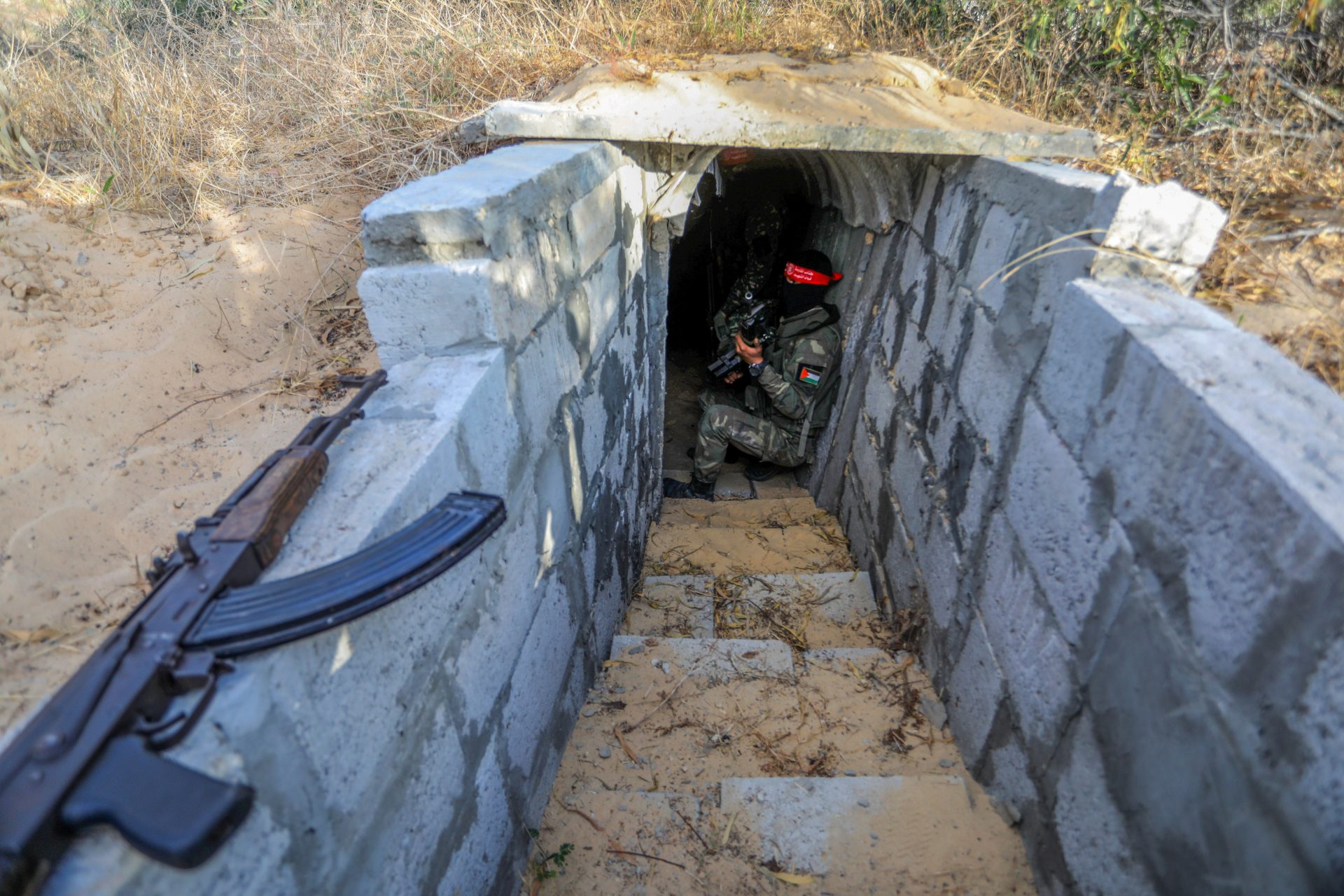 Promotor de túneles en Gaza