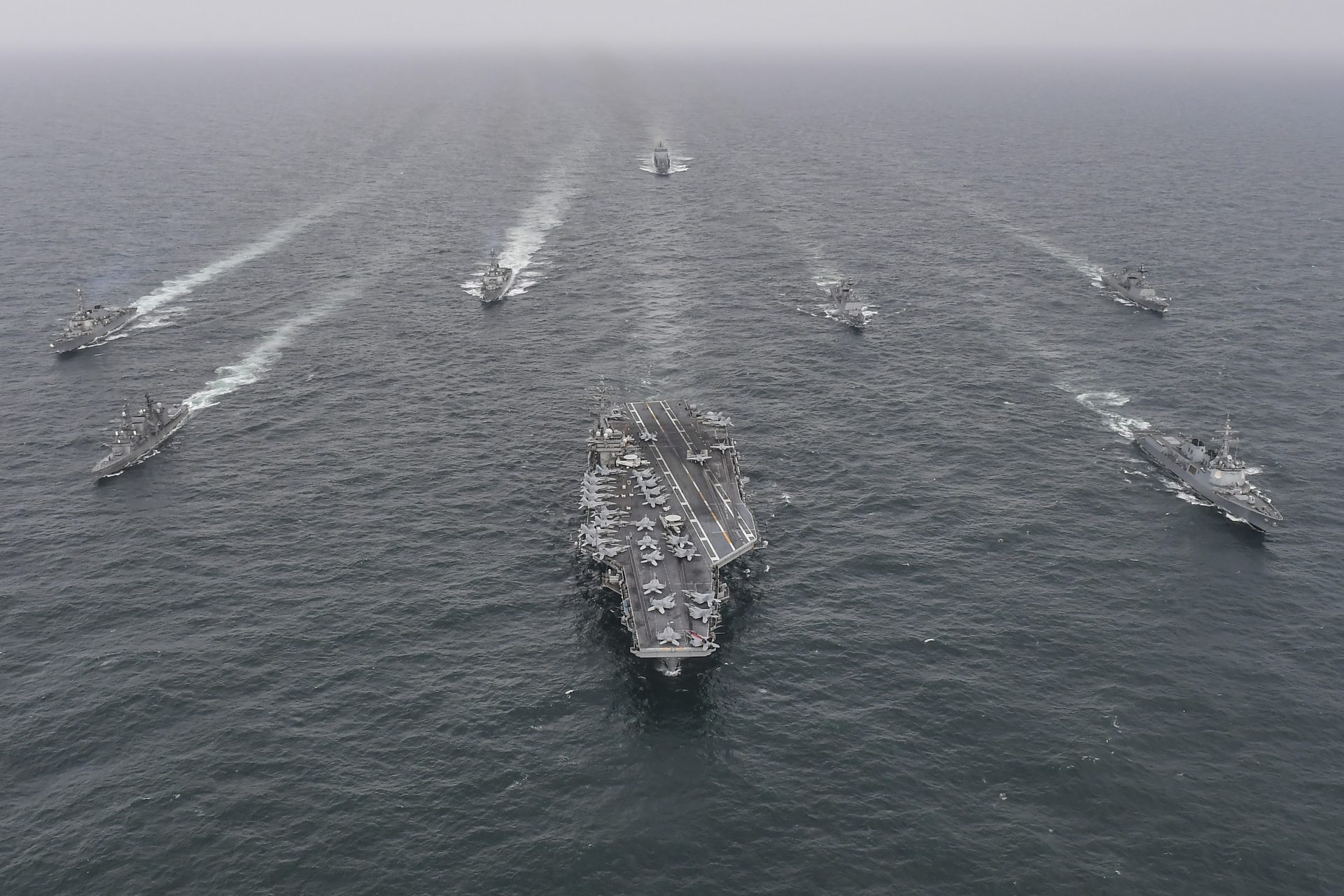 A U.S. carrier group in South Korea 
