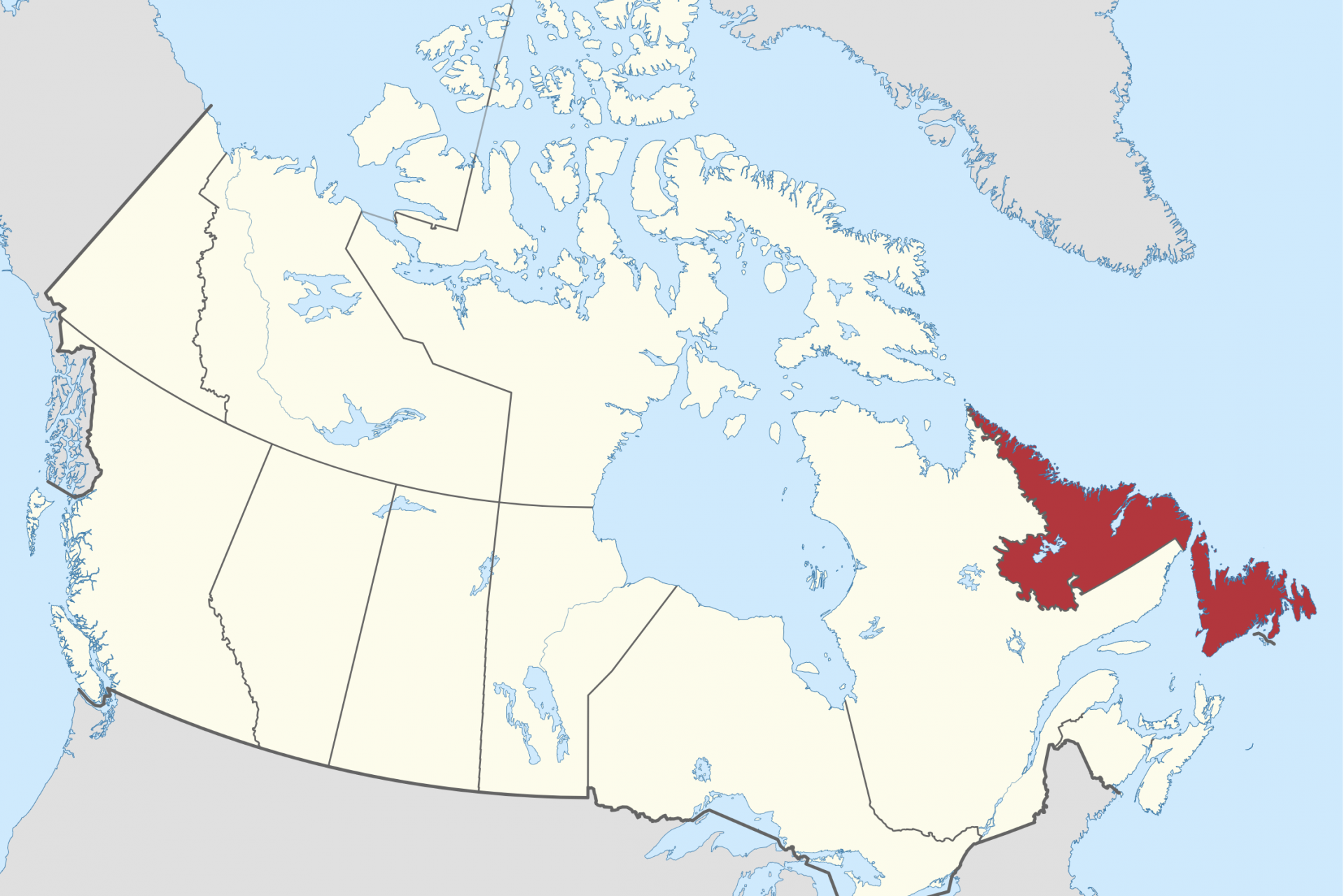 7. Newfoundland and Labrador — D-
