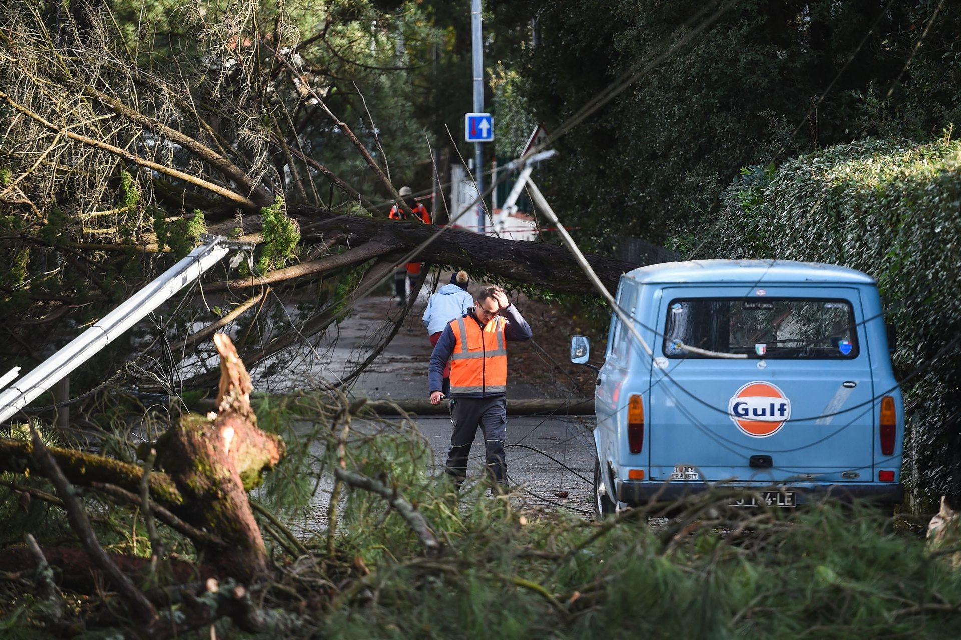 Le trafic interrompu