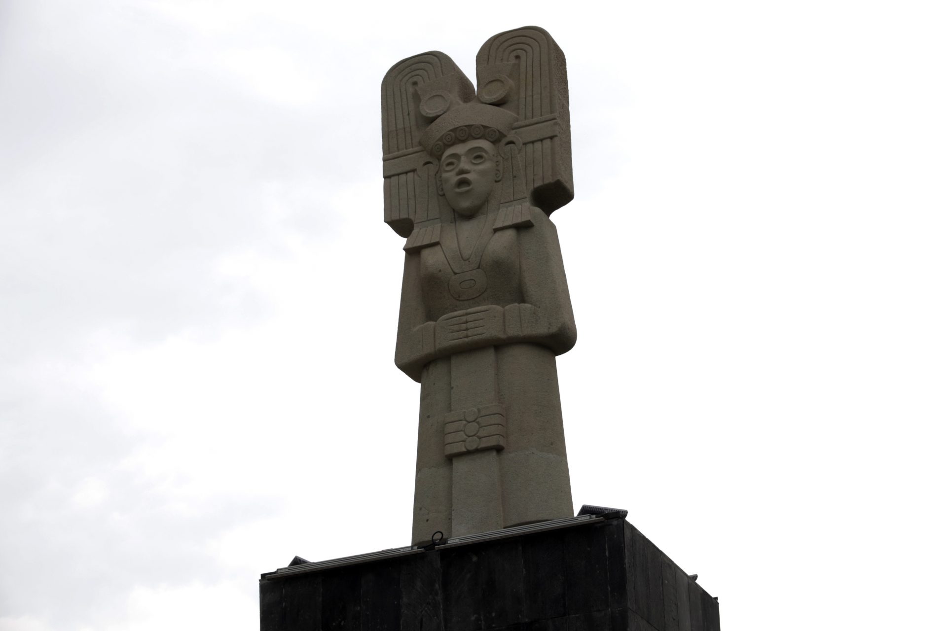 Uma estátua pré-colombiana