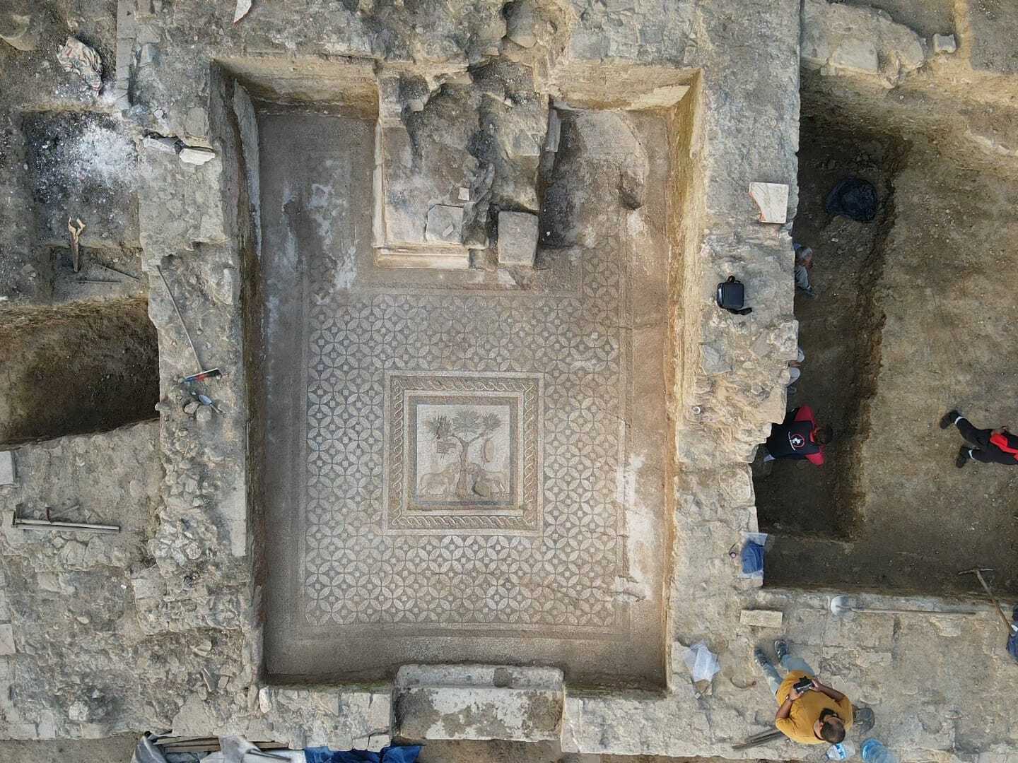 Um impressionante mosaico, em Prusias ad Hypsium
