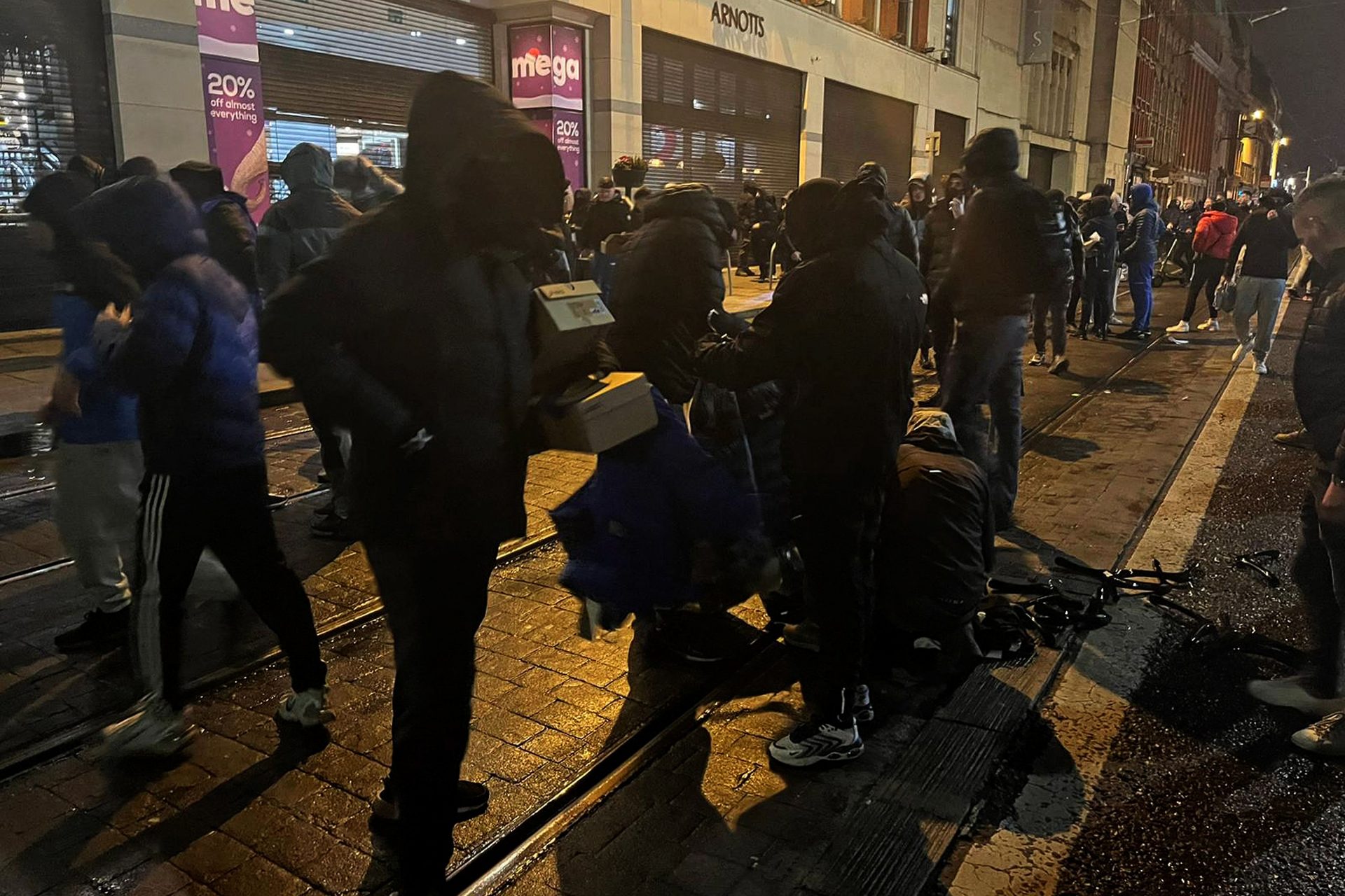 Far-right riots in Dublin, Ireland 