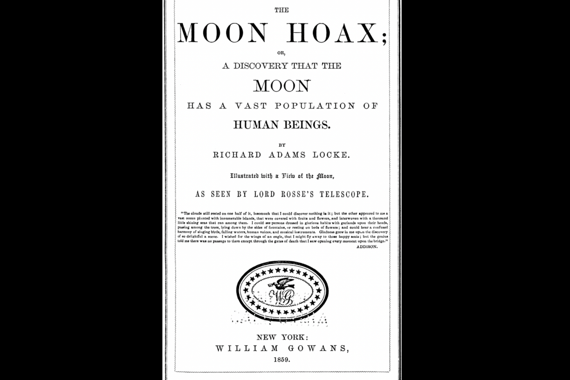 Great Moon Hoax: así quedó para la historia del periodismo