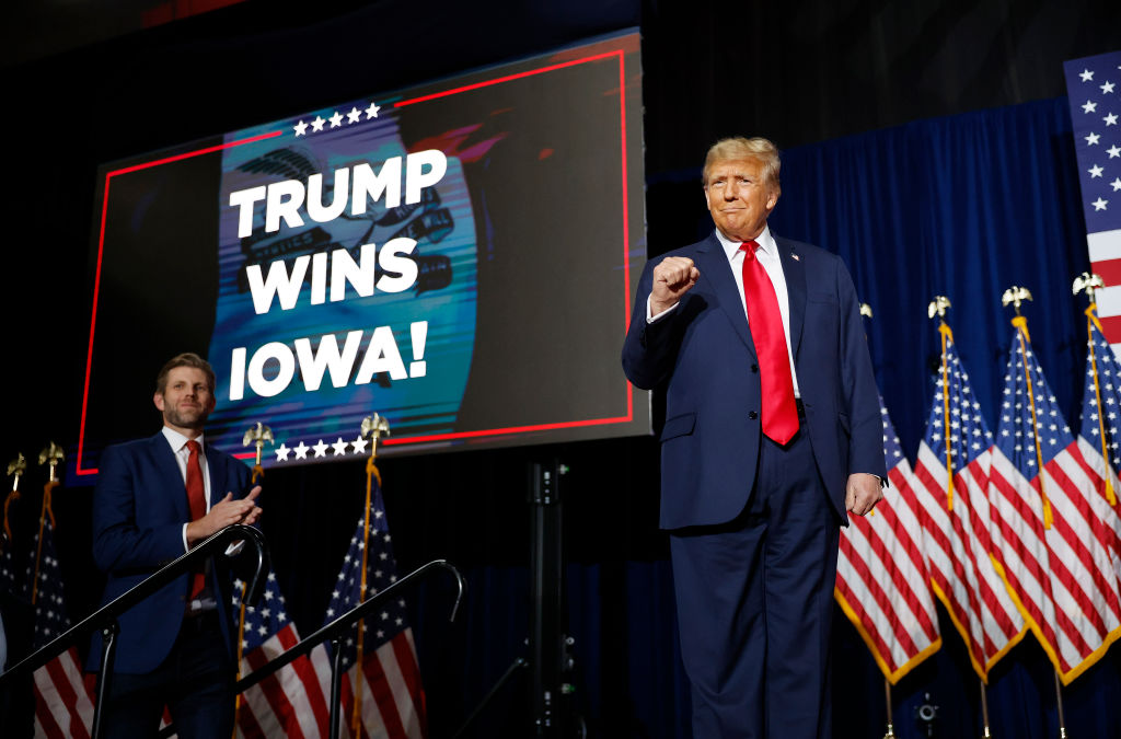 Trump's easy win in Iowa means he is set up to challenge Biden for presidency