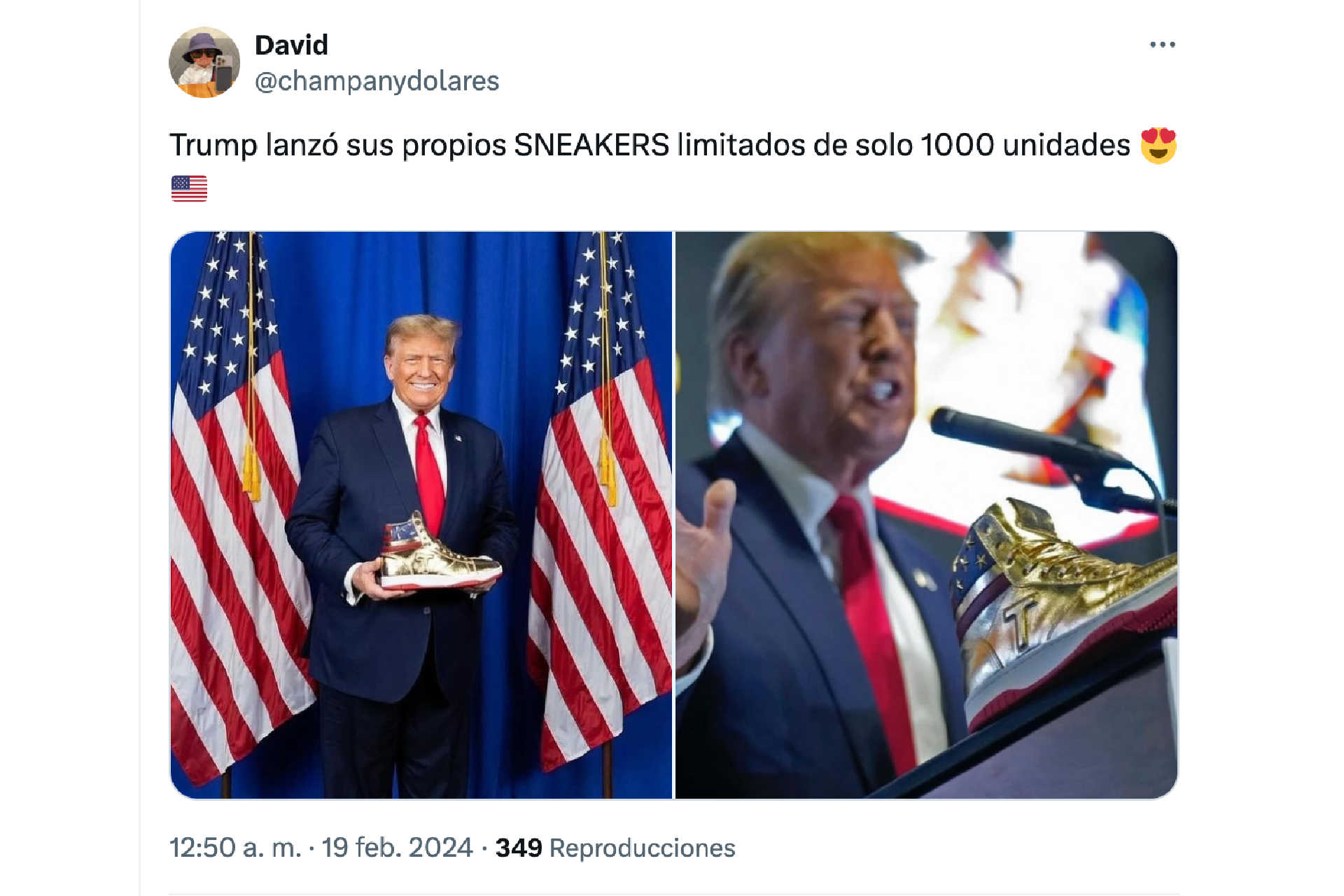 Los sneakers menos Trump
