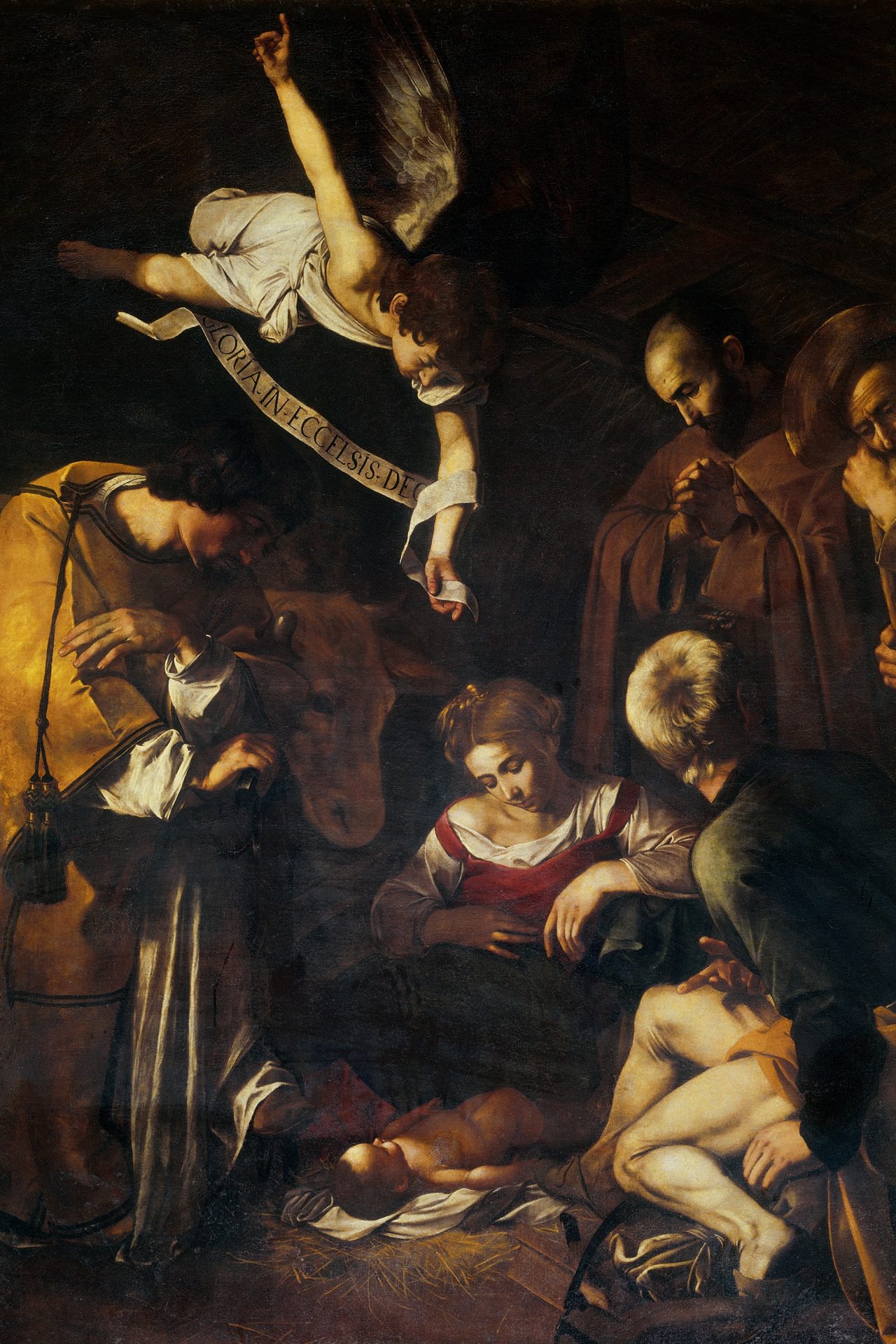 Caravaggio’s ‘Nativity with St. Francis and St. Lawrence’