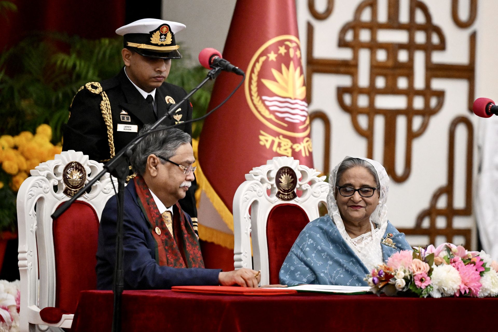 Bangladesh : Mohammad Shahabuddin (74 ans) et Sheikh Hasina (76 ans)