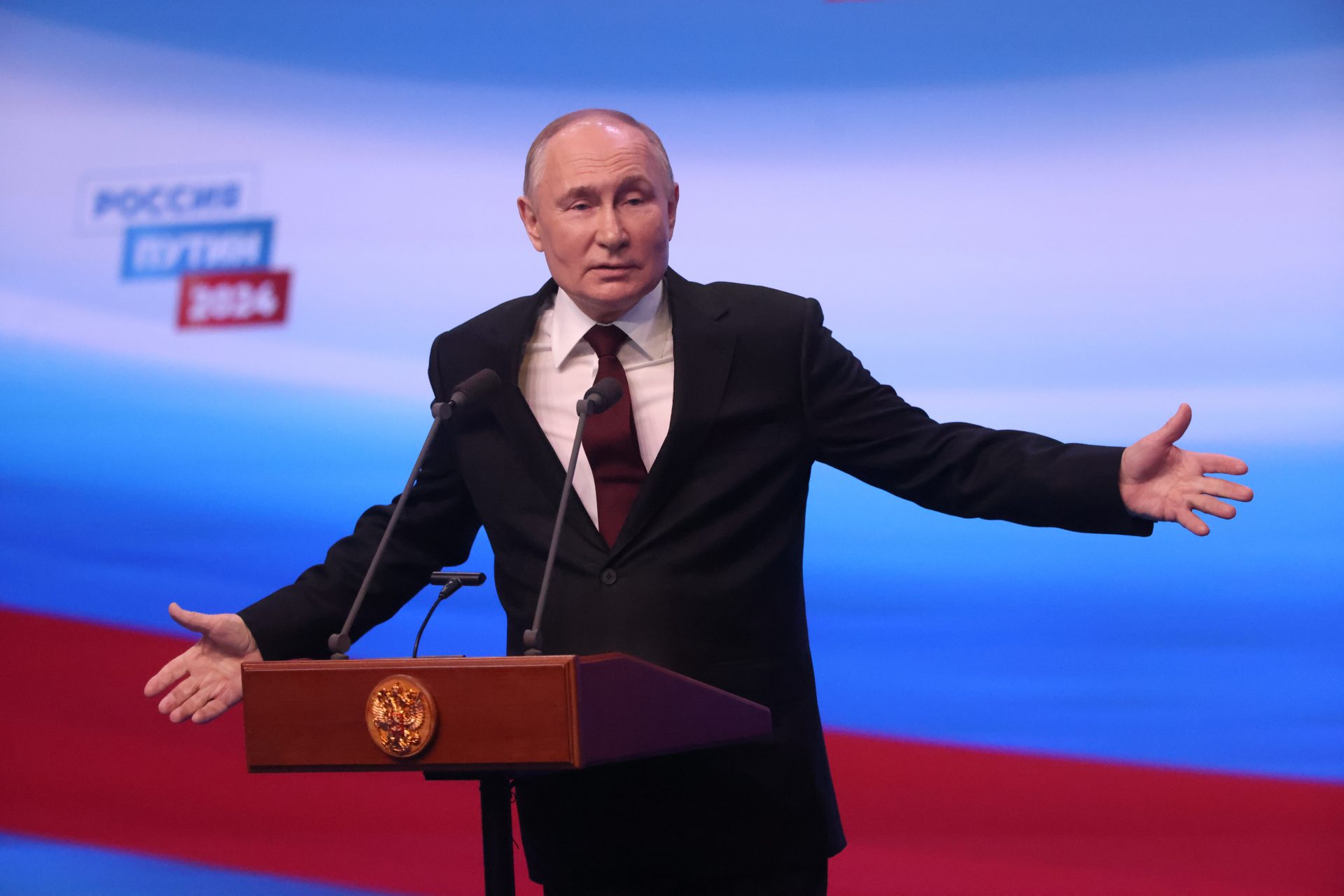 Putin says Russian will never be suppressed by the West