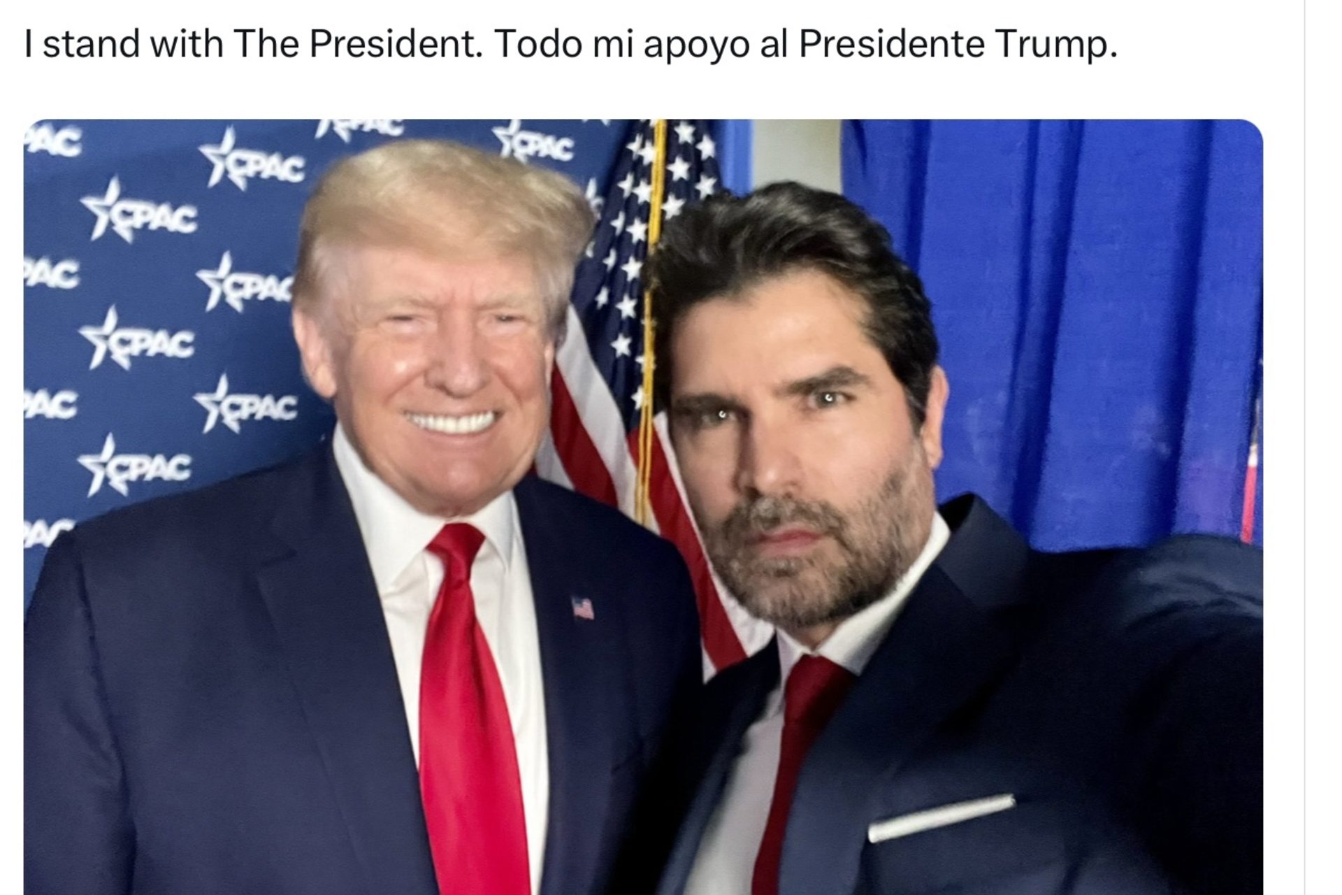 “The future president of Mexico,” according to Trump 