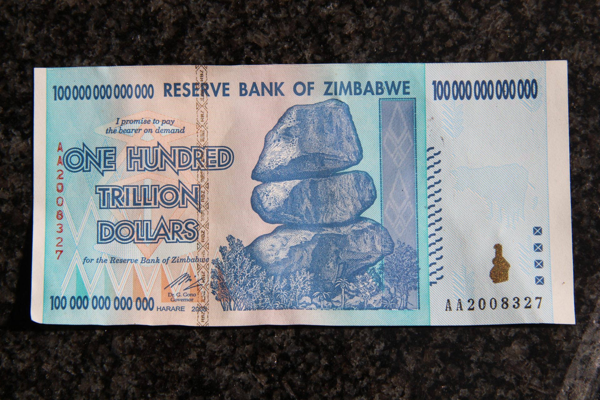 Do you have change for one hundred trillion?