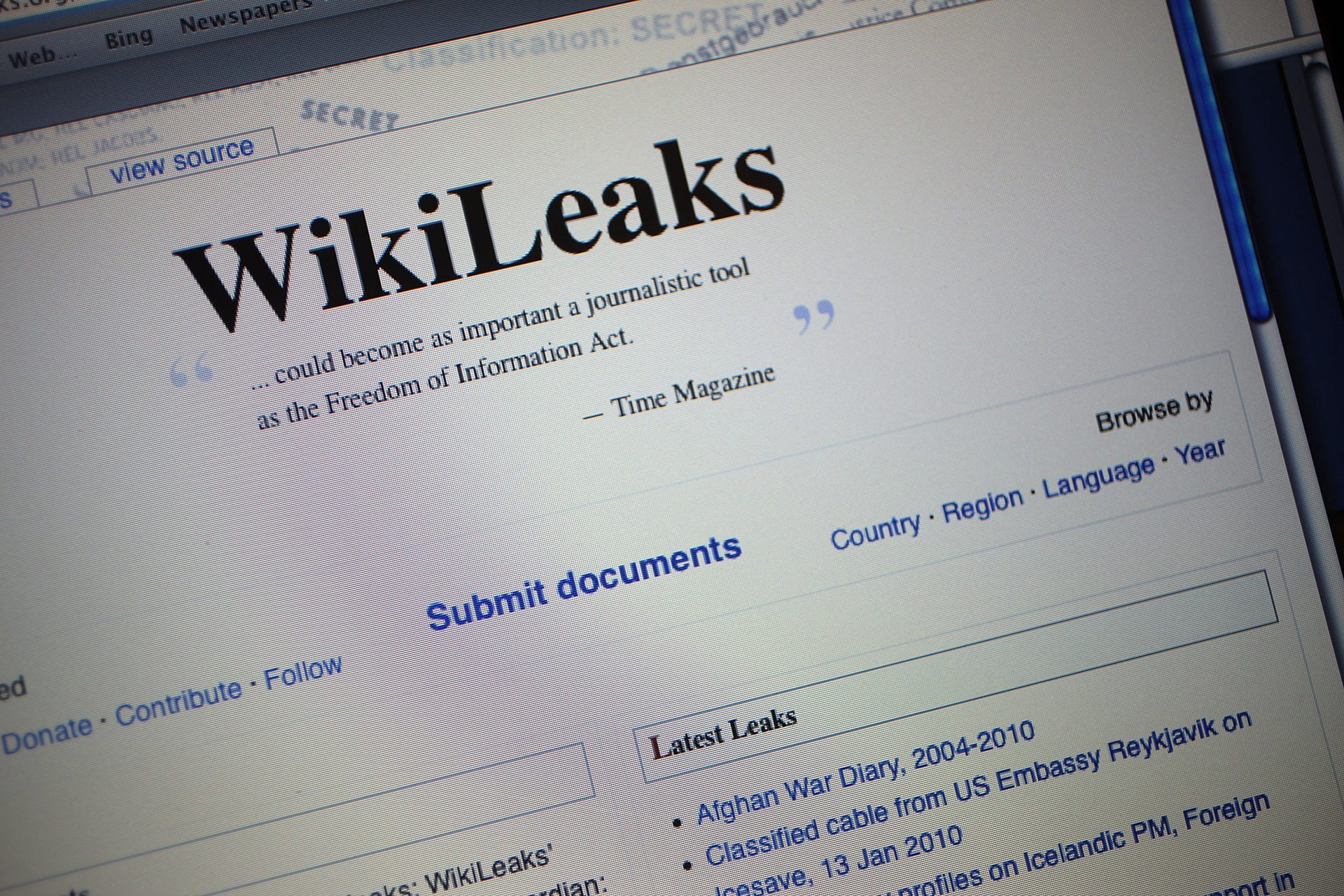 Todo empezó con un sitio web llamado Wikileaks