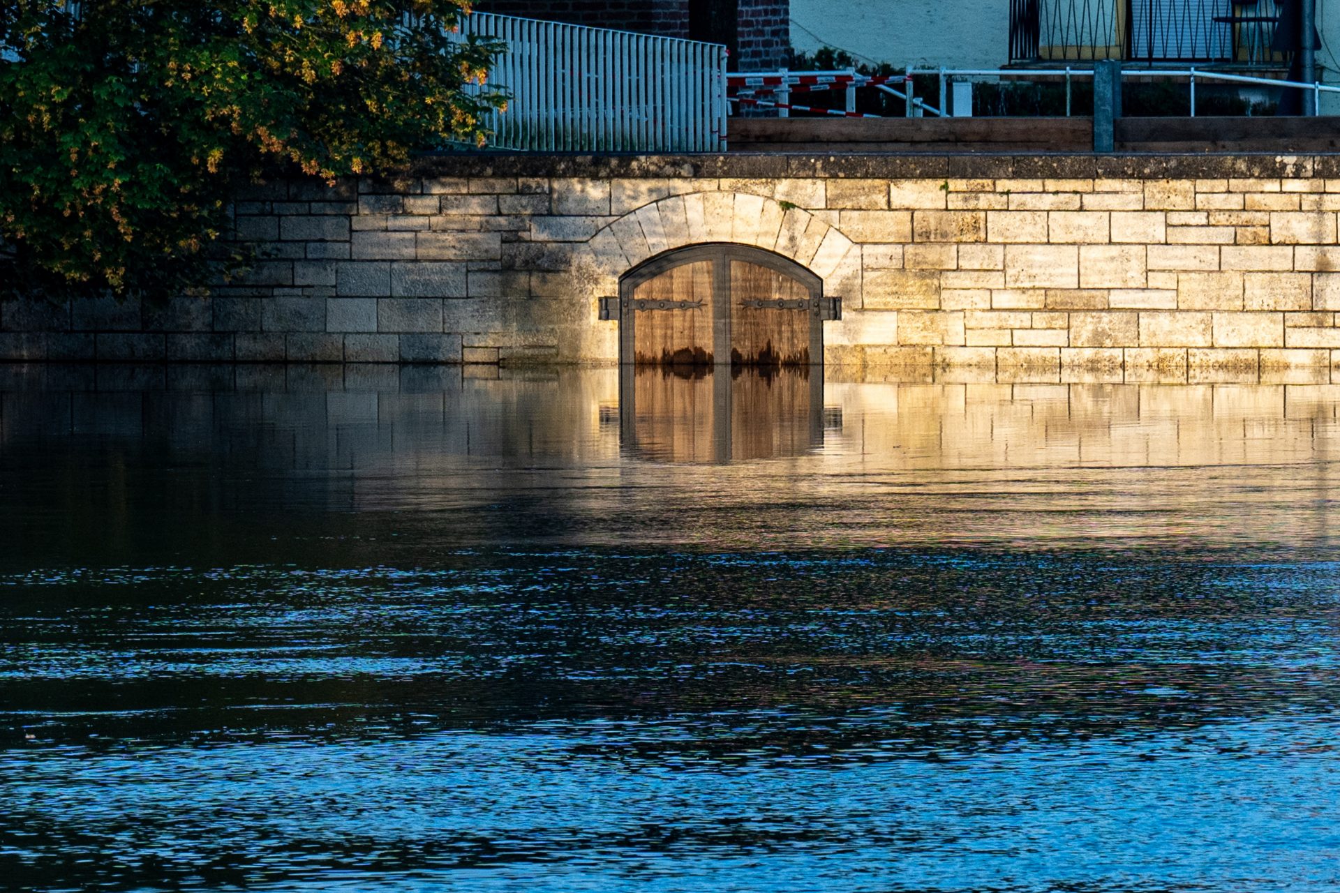 Straubing, también inundada por el Danubio