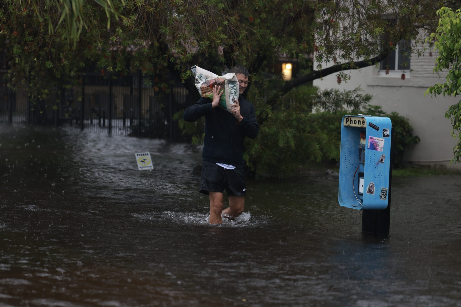 Sandbags have been distributed