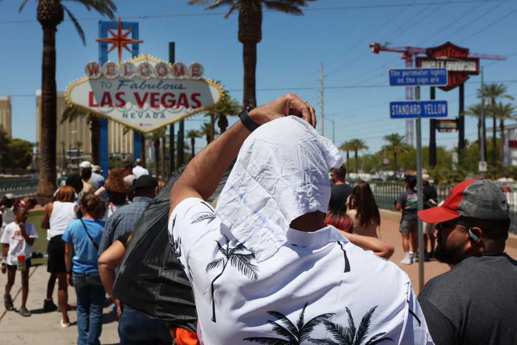 En imágenes: la ola de calor más extrema jamás registrada en Las Vegas