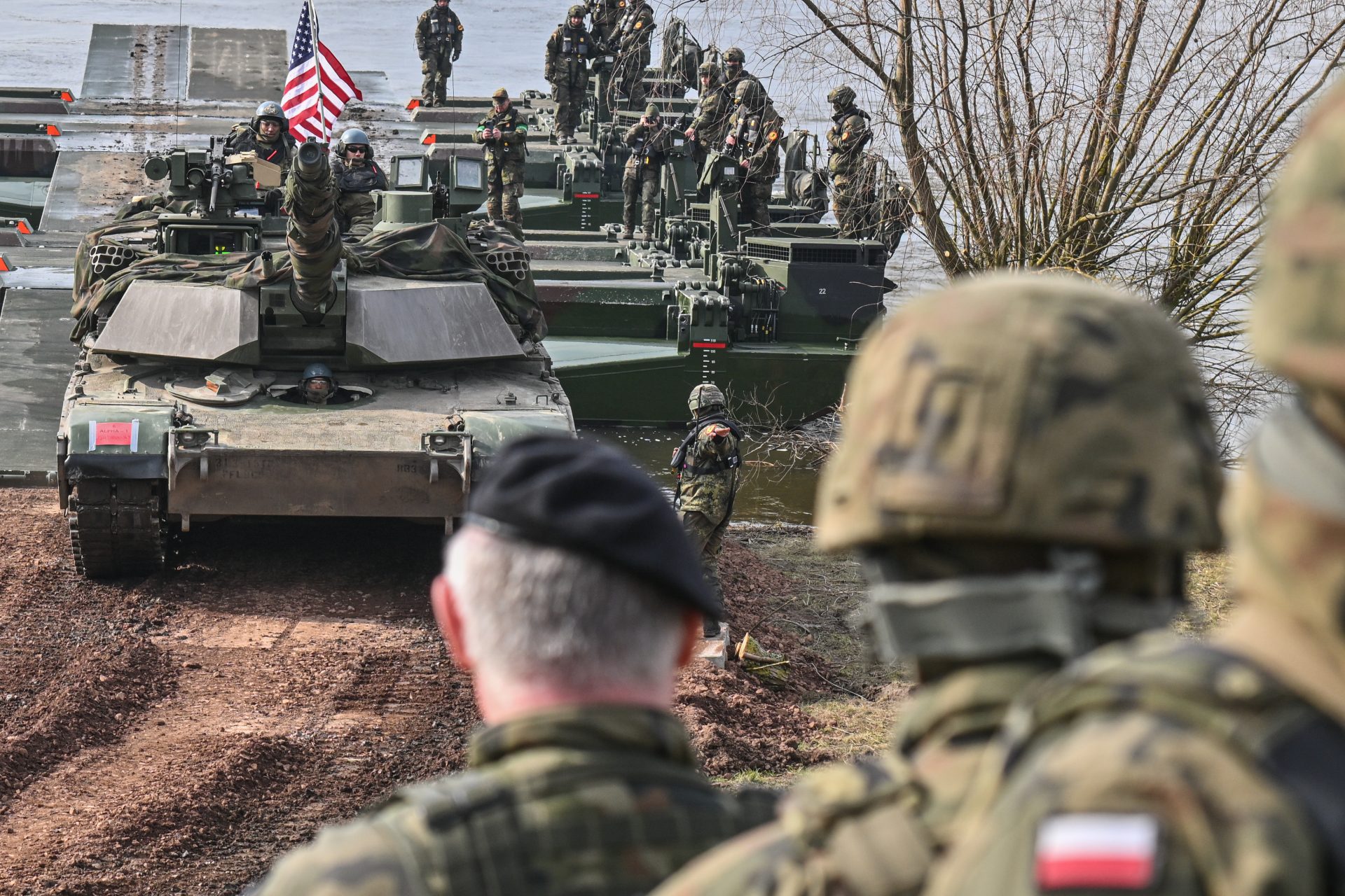 The U.S. is moving tanks and combat vehicles closer to Russia