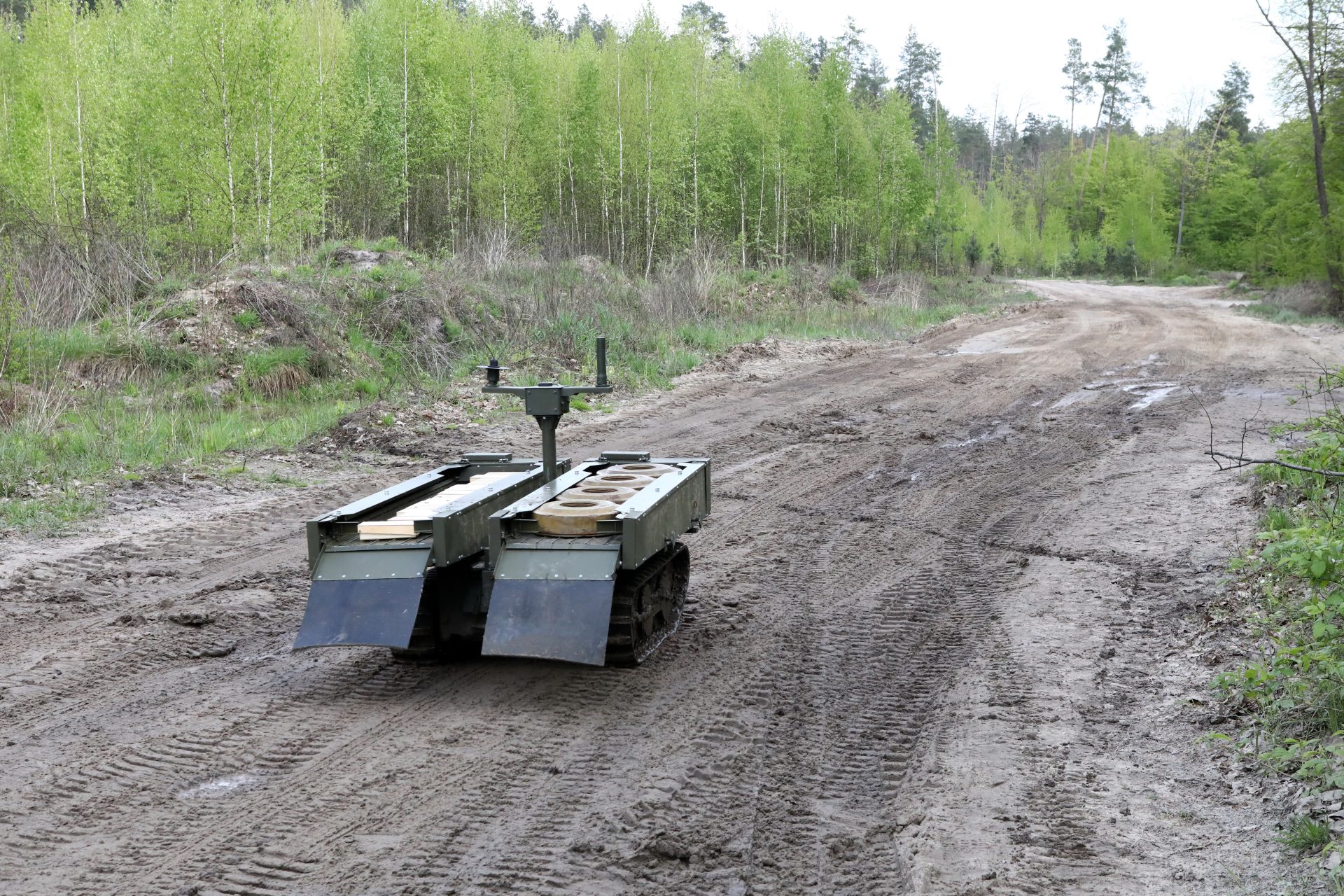 Russia was also using robots to deliver ammo