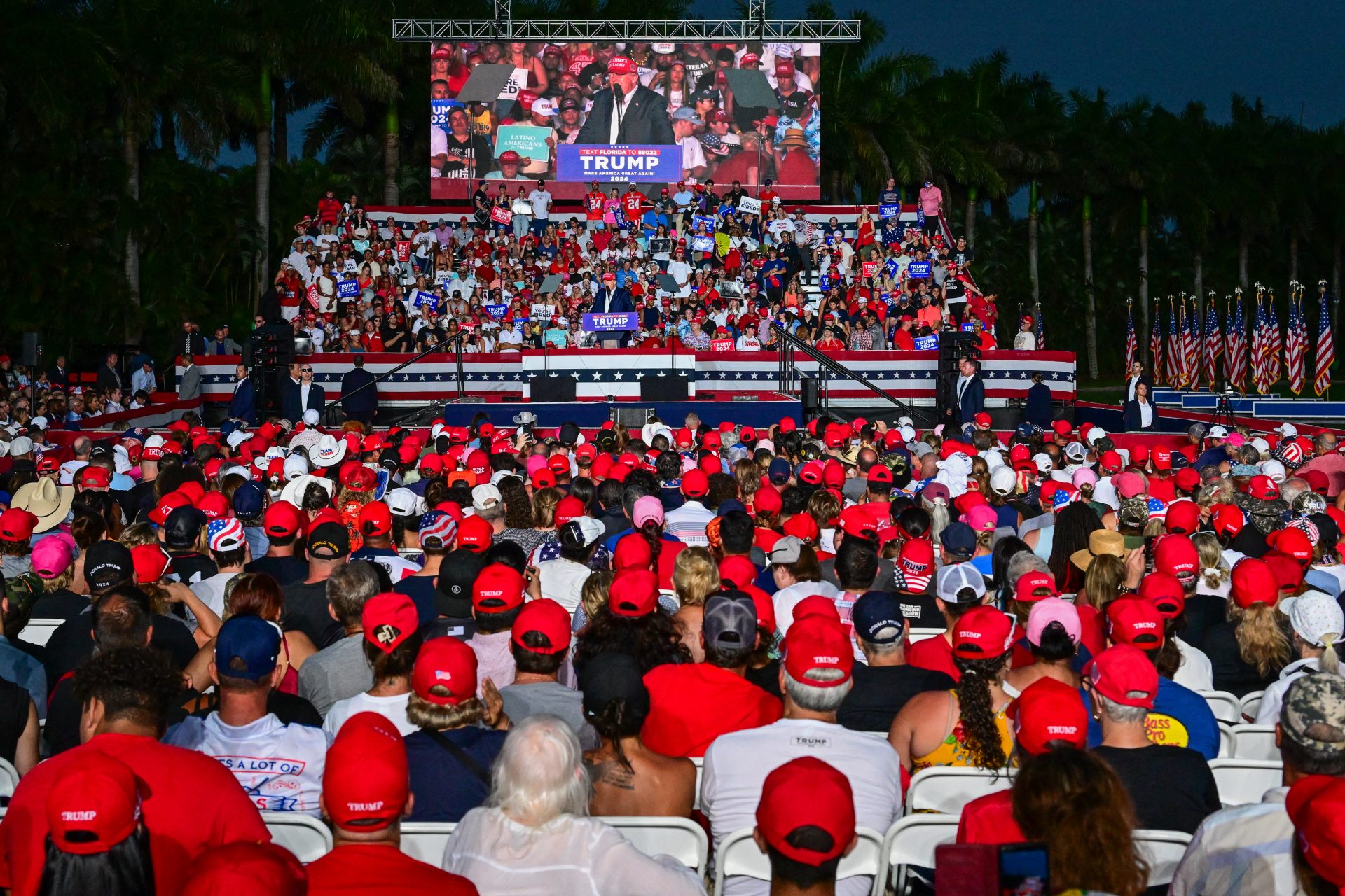 The Florida rally got a lot of news coverage 