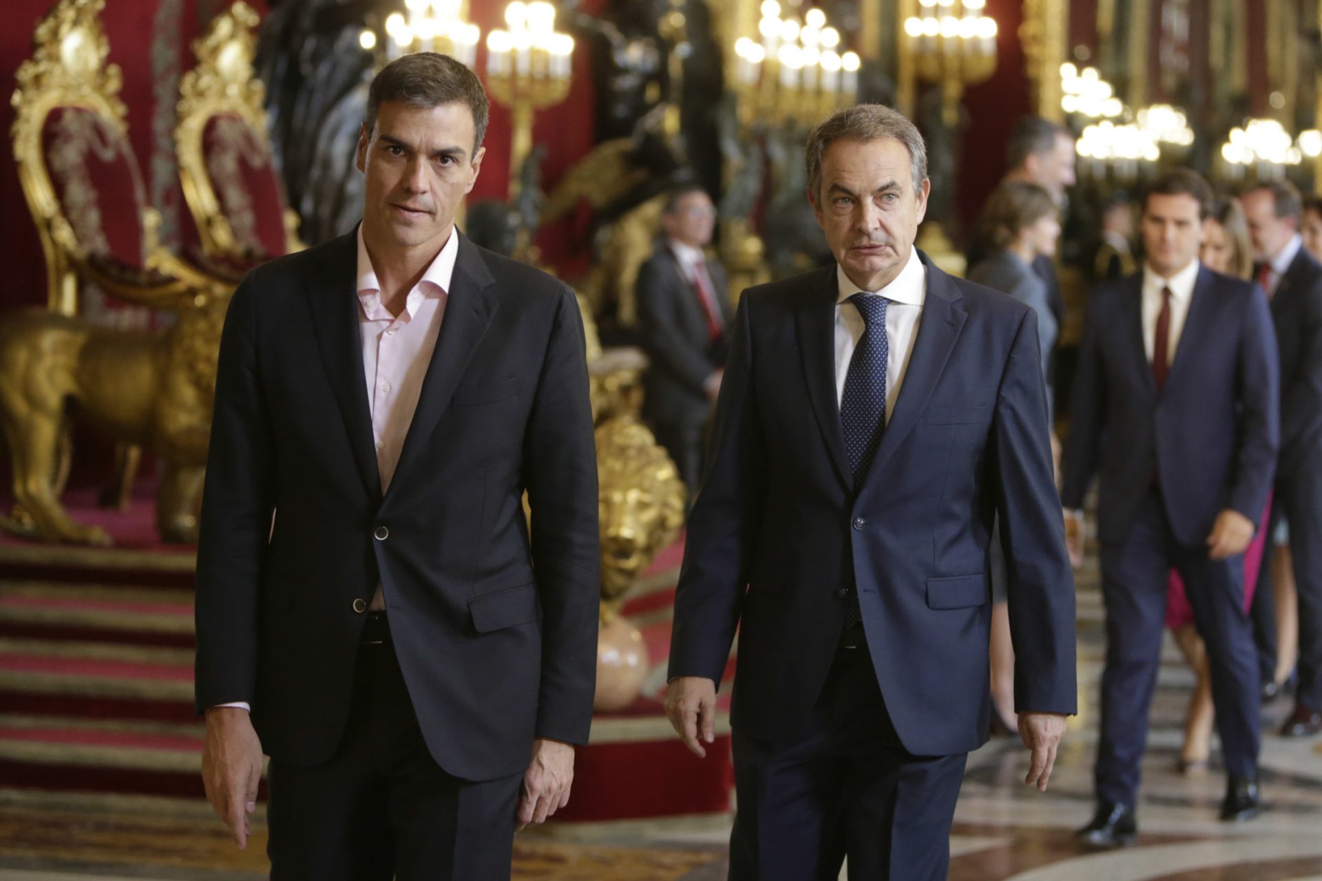 Illa, Zapatero y Sánchez