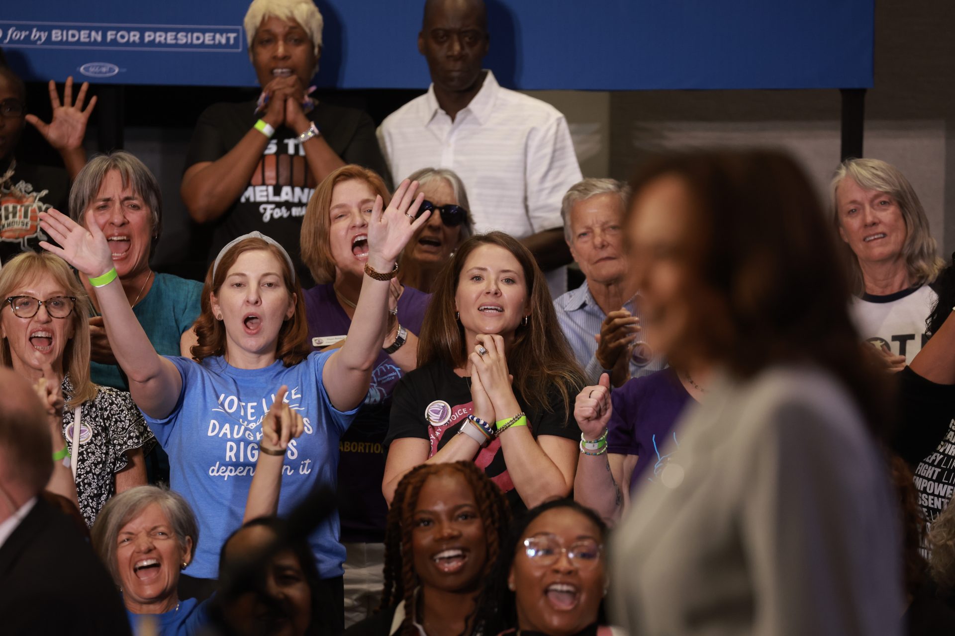 Democrats rallied to Harris