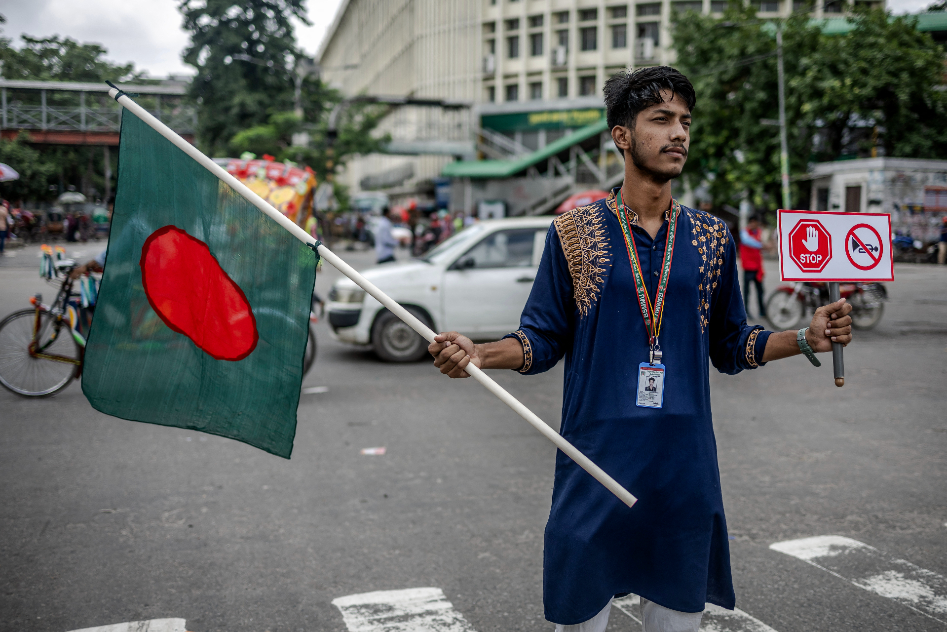 Bangladeshi students lead the recovery after ousting their 15-year ruler