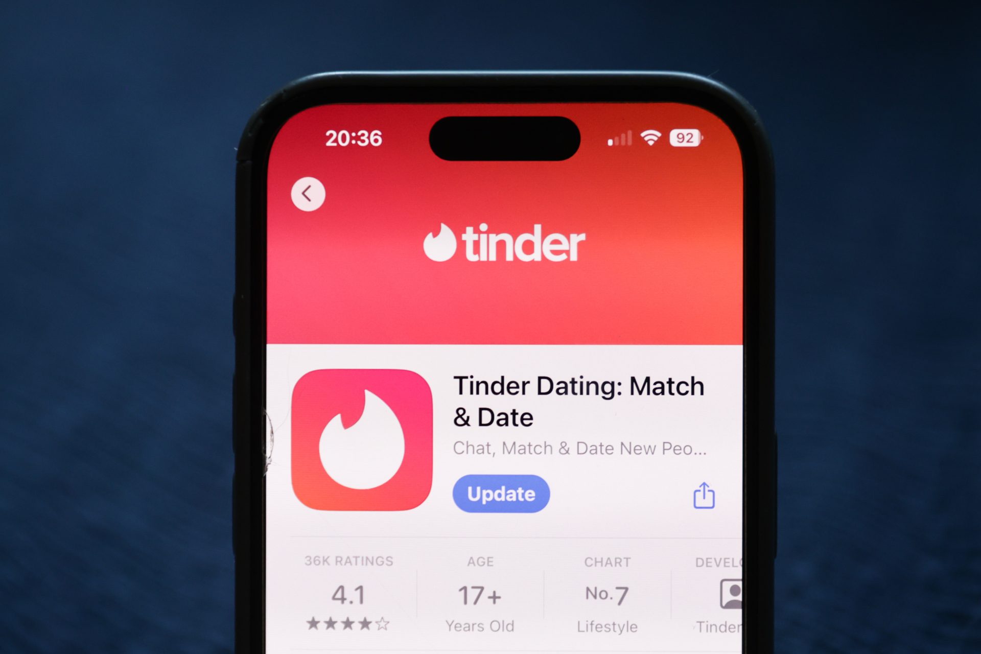 Enter the dating app 