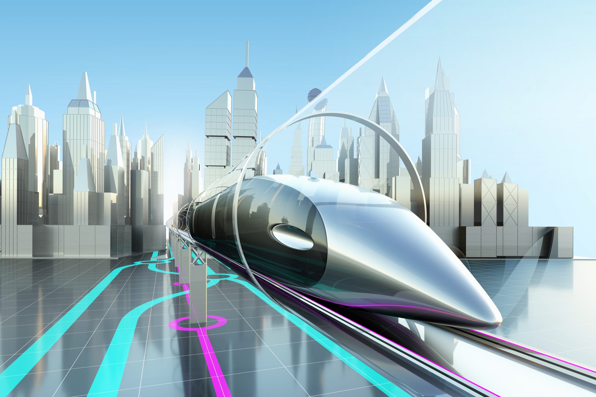 O trem futurista Hyperloop está prestes a virar realidade