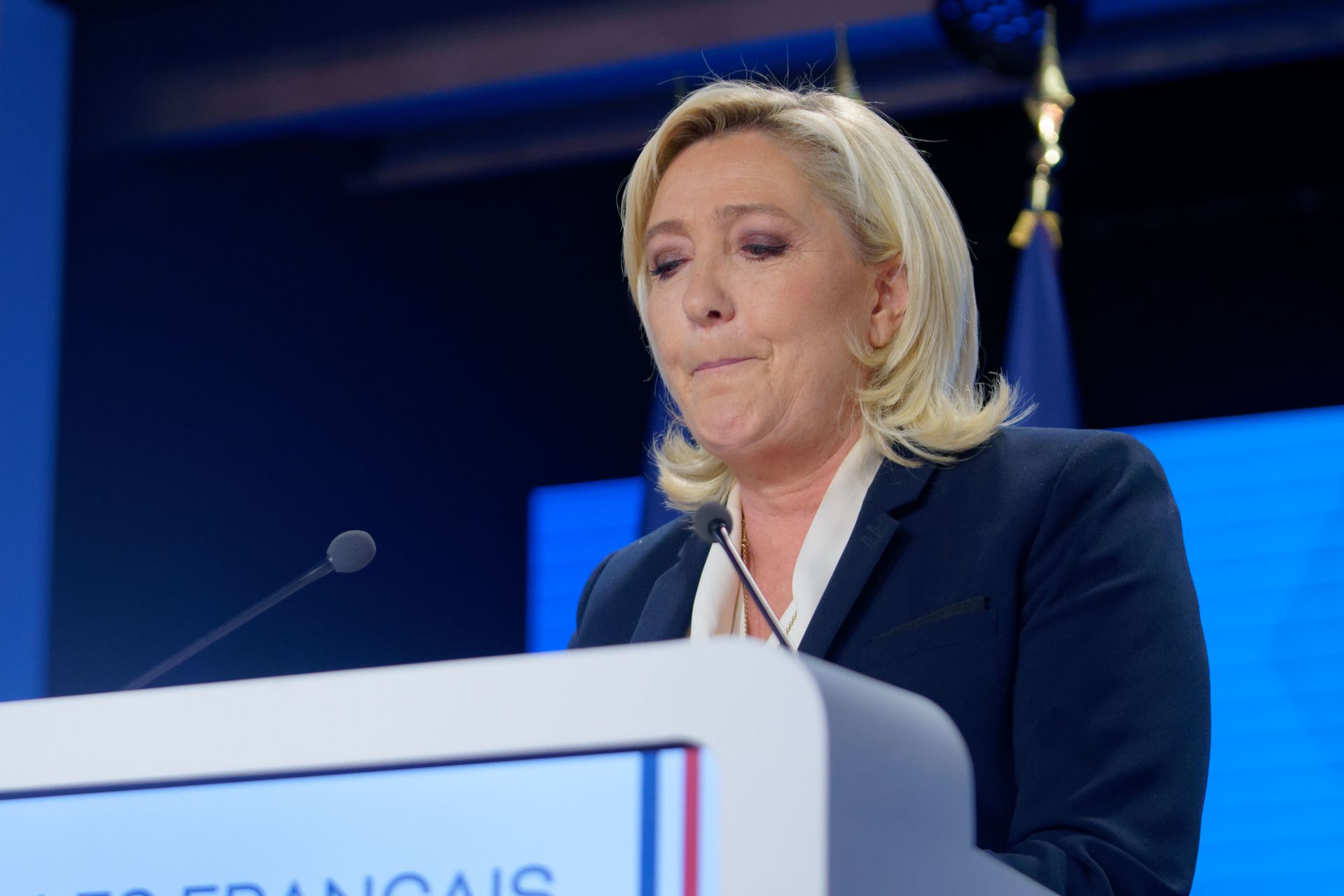 Marine Le Pen en première ligne