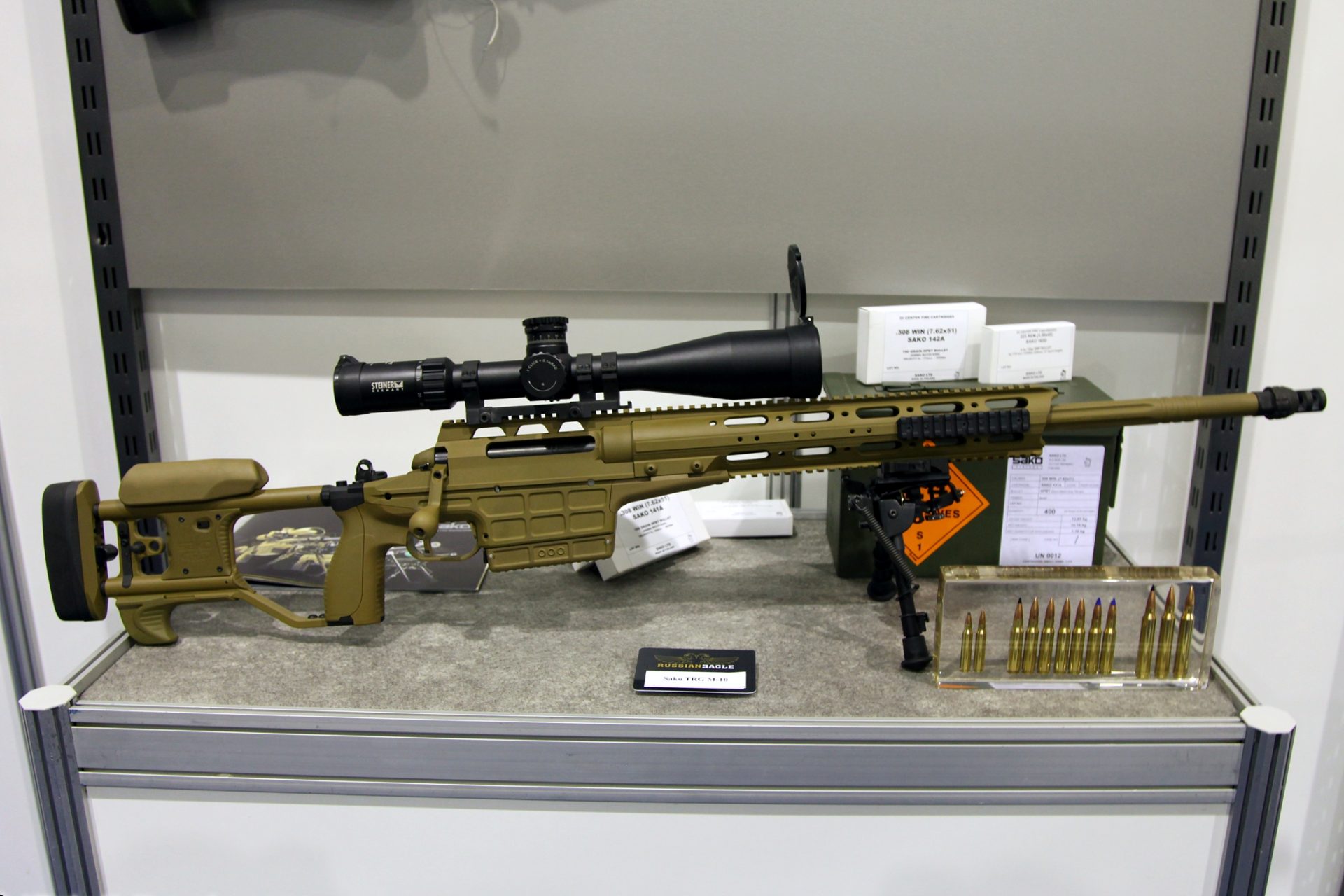 The sniper used a Sako M10 rifle 