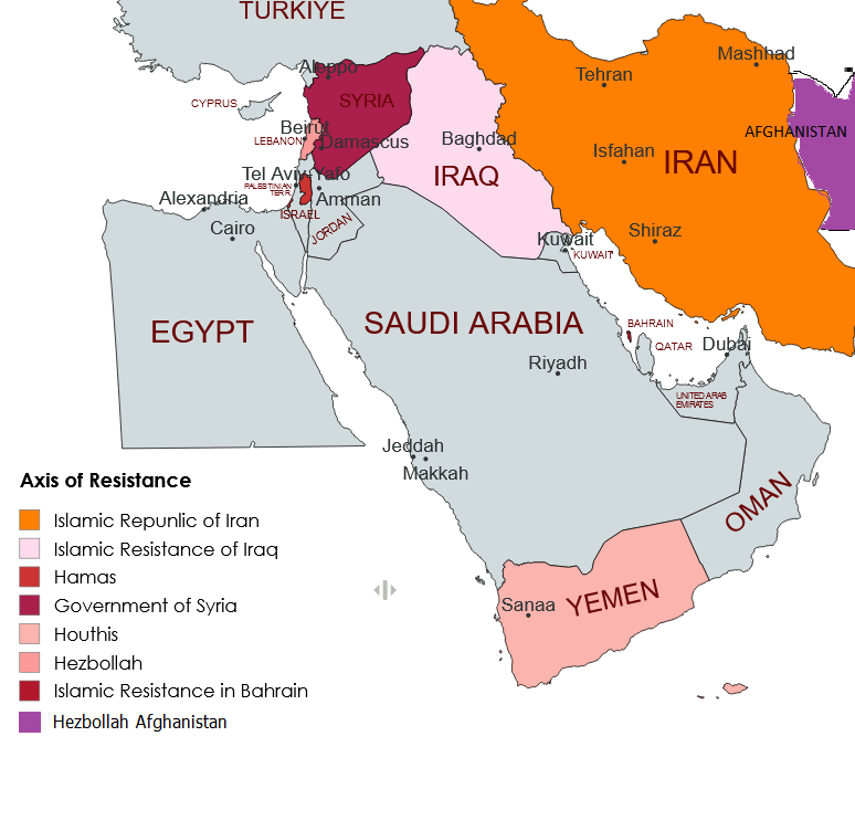 Iran's 'axis of resistance' crisscrosses the Middle East