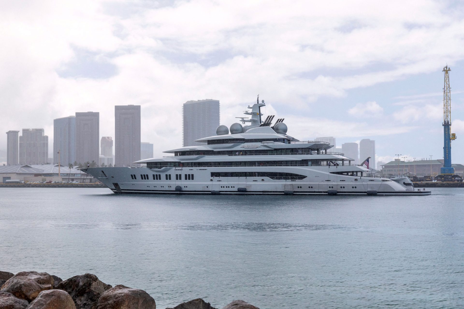 Millions are being spent by the United States to maintain a seized Russian superyacht