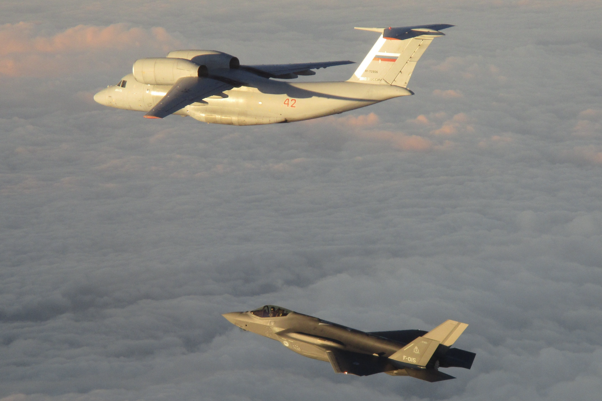 Escorting the Russian planes