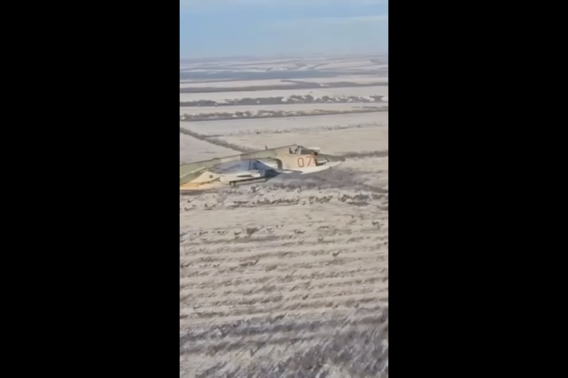 Une vidéo montre l'avion en train de voler 