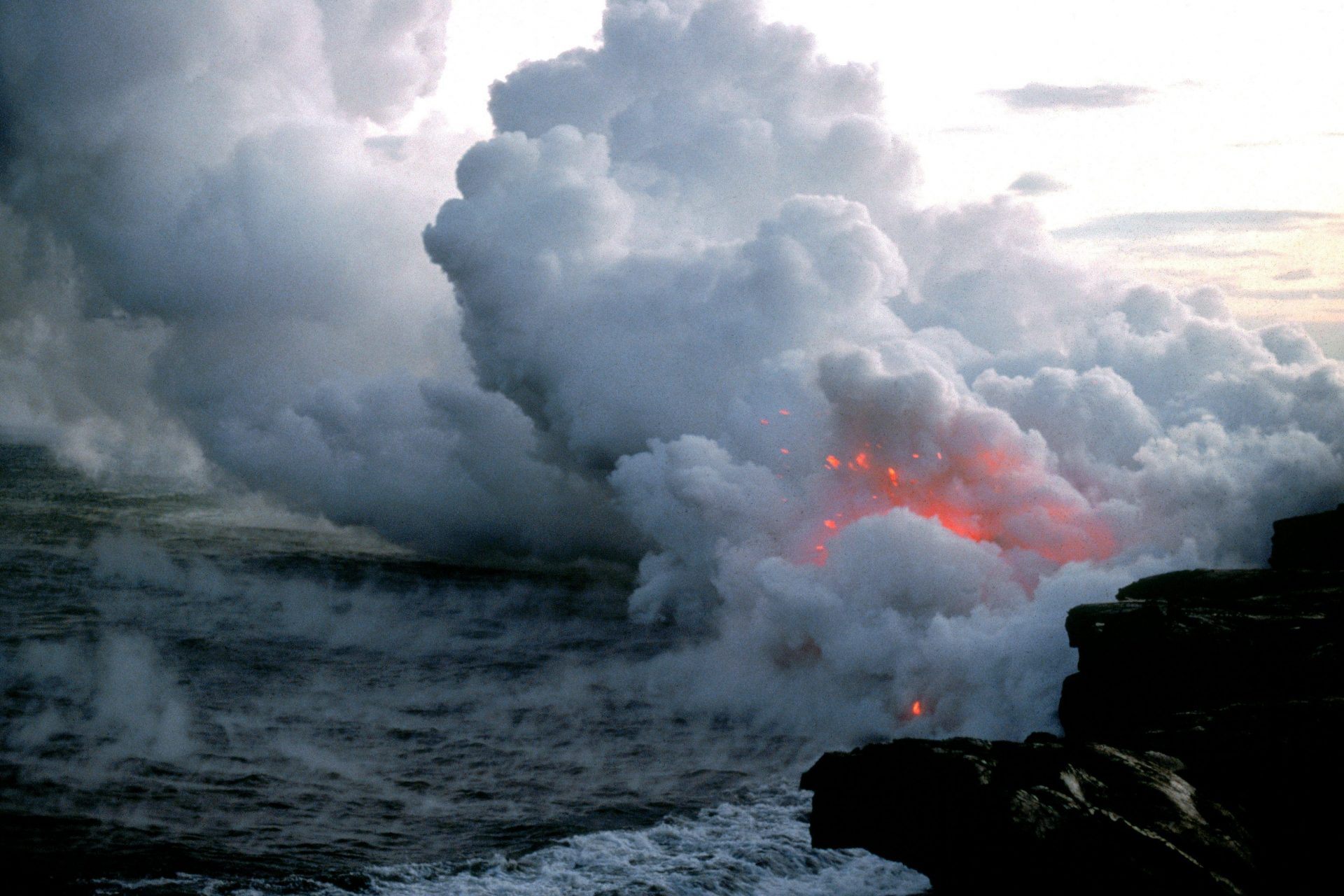 Un volcan en éruption