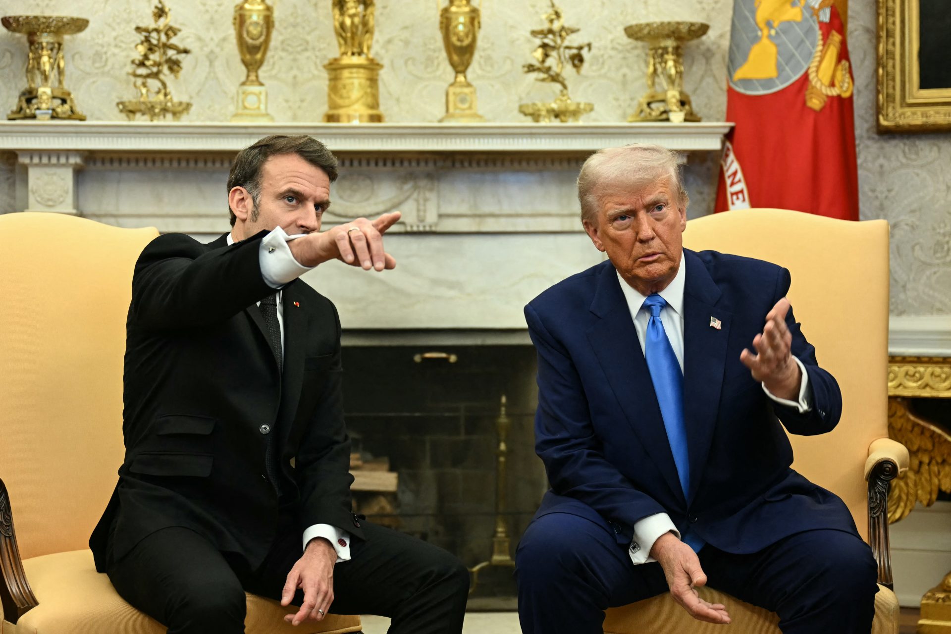 And Macron stopped the misinformation