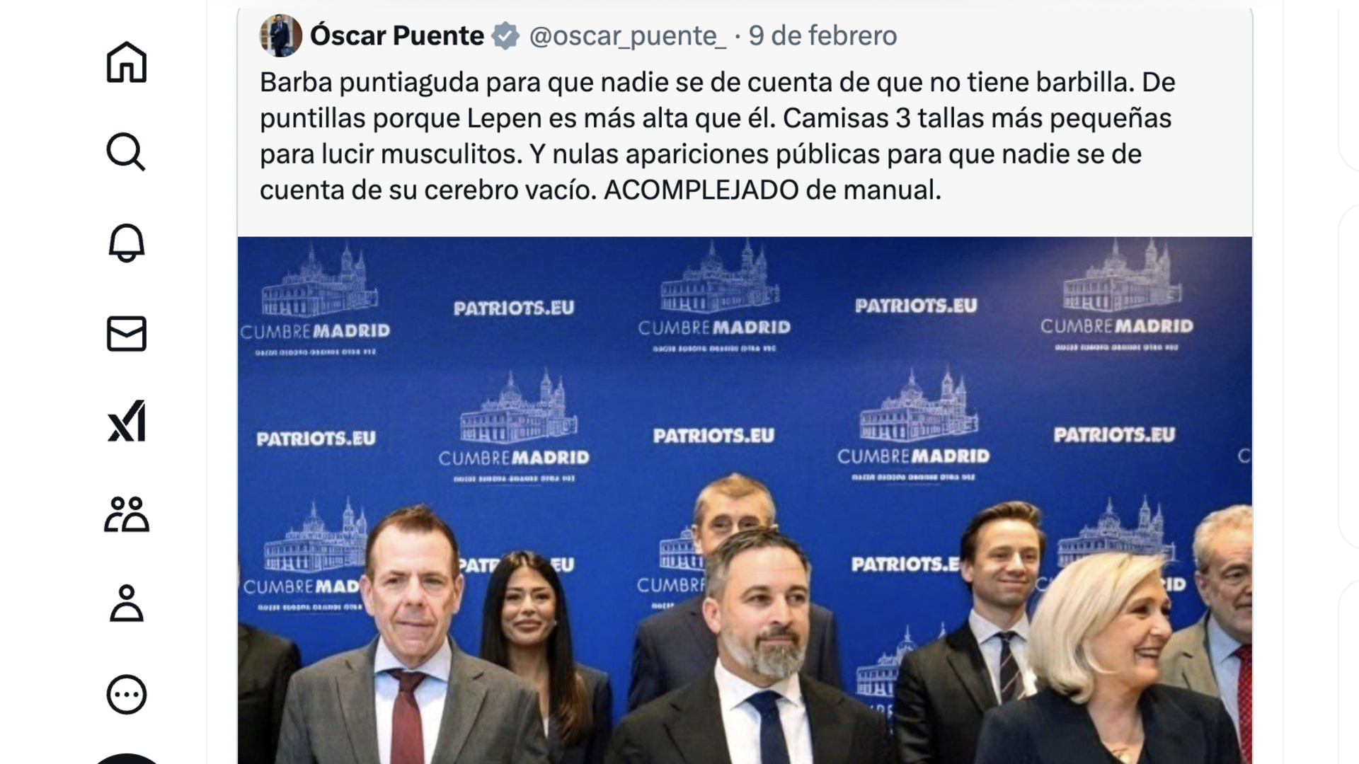 Segundo mensaje ofensivo