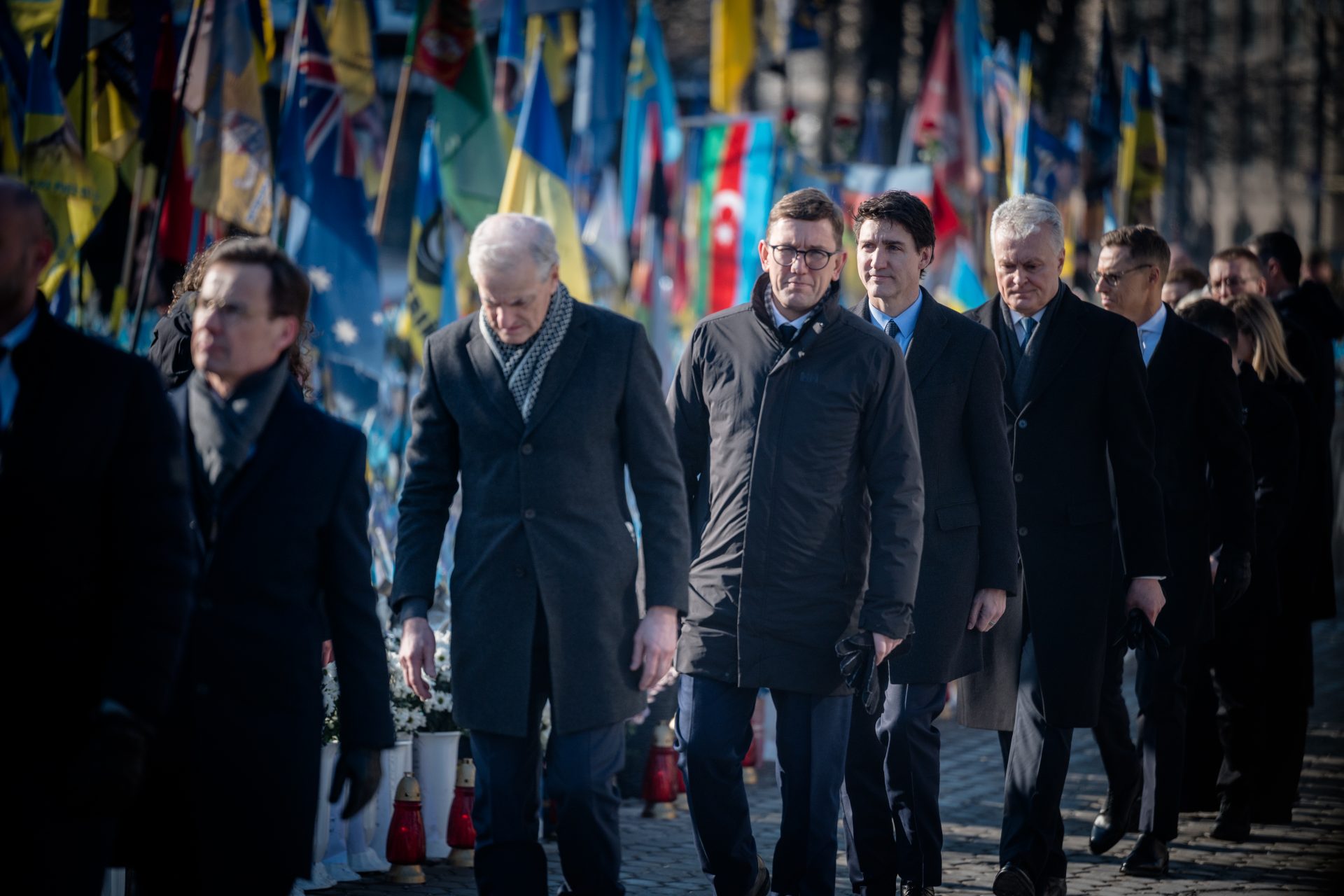 Trudeau and leaders from Europe 