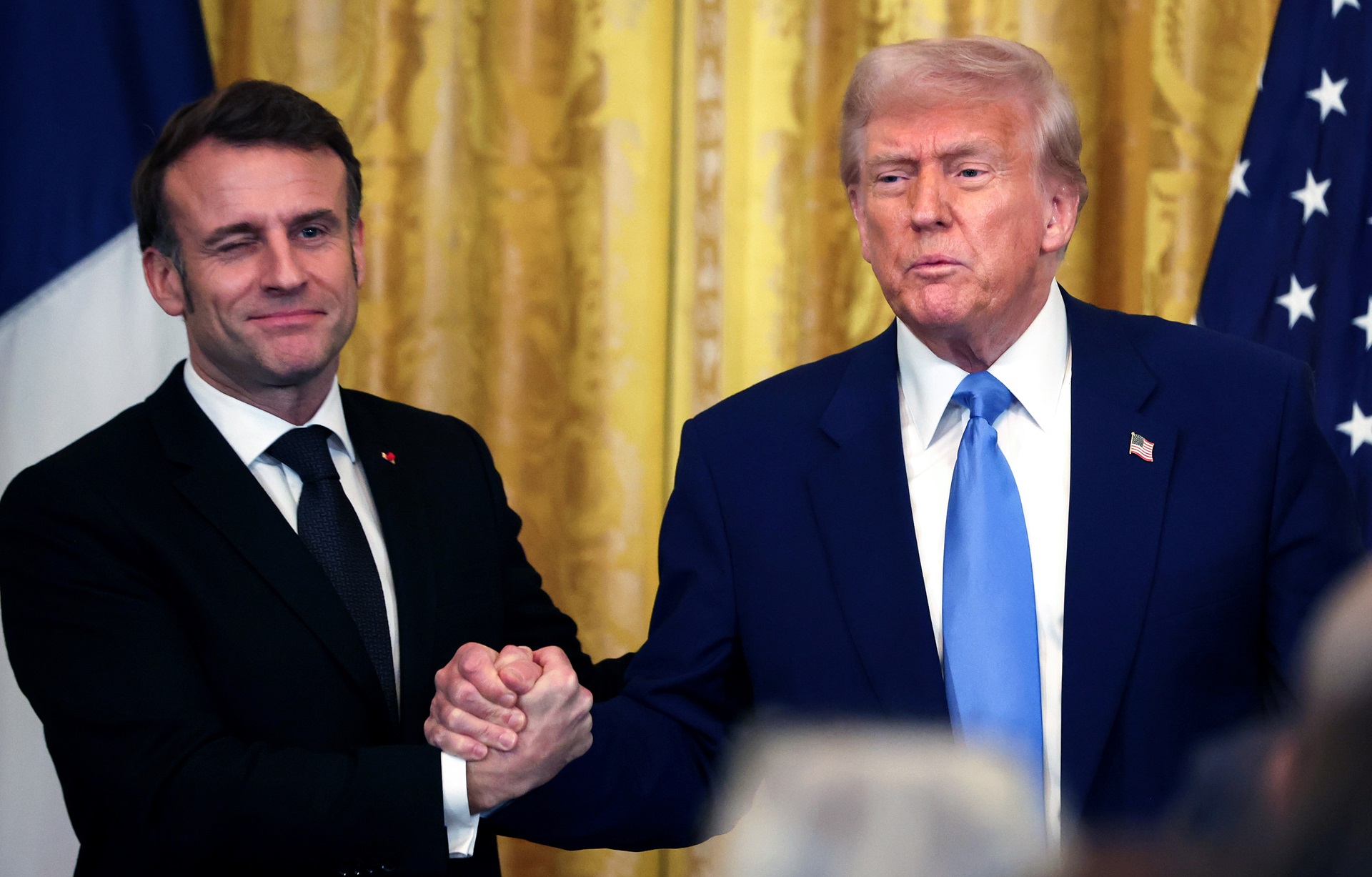 Macron sets the record straight, embarassing Trump